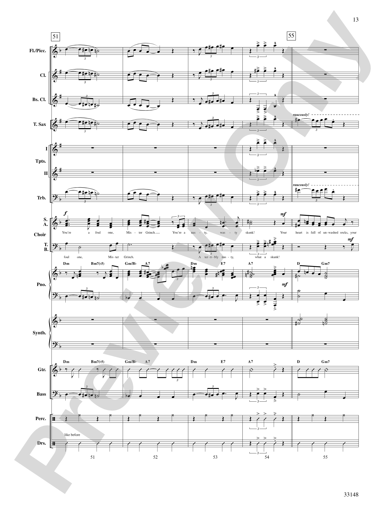 Grinch! A Christmas Choral Medley (from the motion picture Dr. Seuss' How the Grinch Stole Christmas): Choral SoundPax