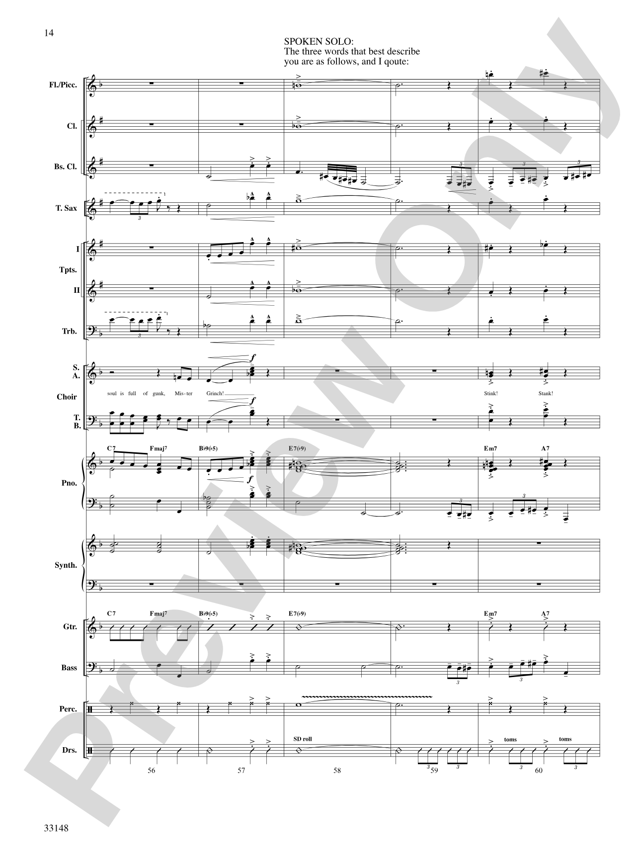 Grinch! A Christmas Choral Medley (from the motion picture Dr. Seuss' How the Grinch Stole Christmas): Choral SoundPax