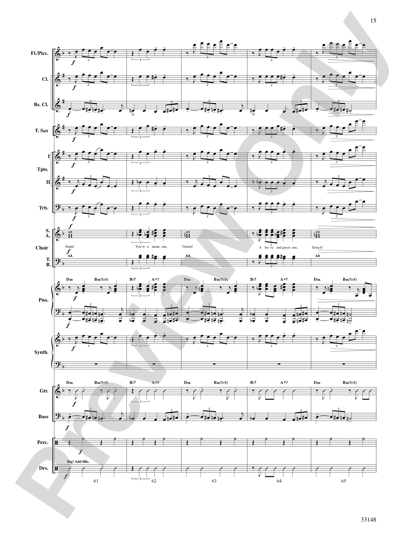 Grinch! A Christmas Choral Medley (from the motion picture Dr. Seuss' How the Grinch Stole Christmas): Choral SoundPax