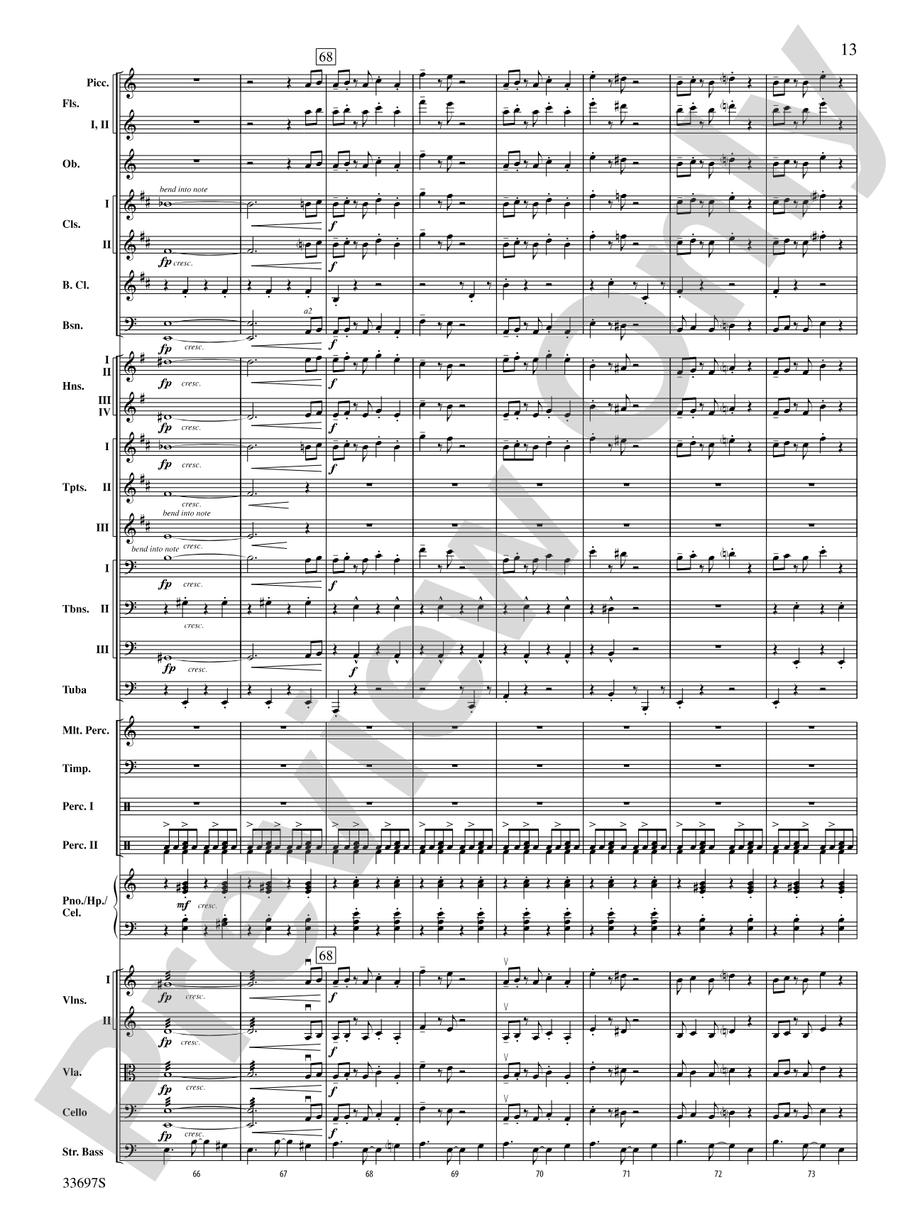 Harry Potter and the Half-Blood Prince, Concert Suite from: Full Orchestra Conductor Score & Parts