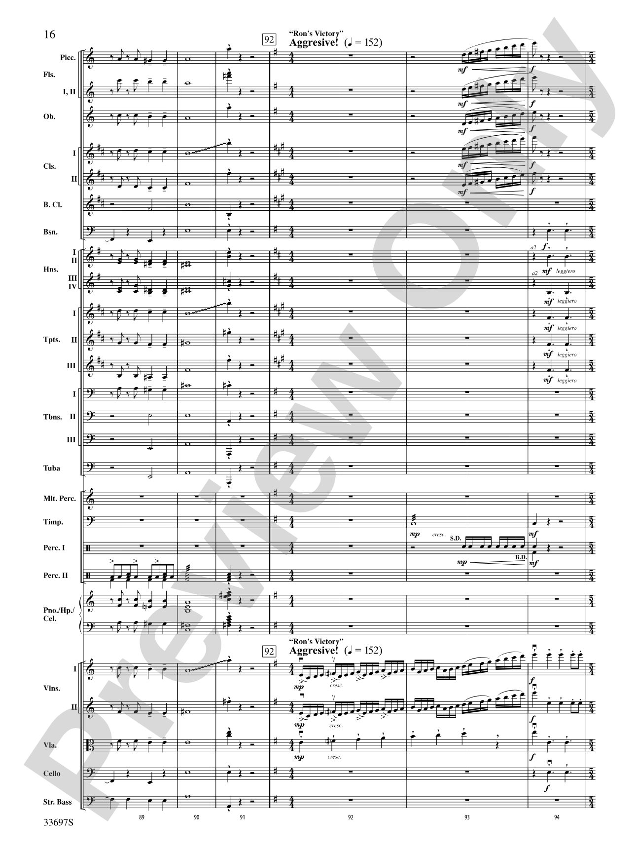 Harry Potter and the Half-Blood Prince, Concert Suite from: Full Orchestra Conductor Score & Parts