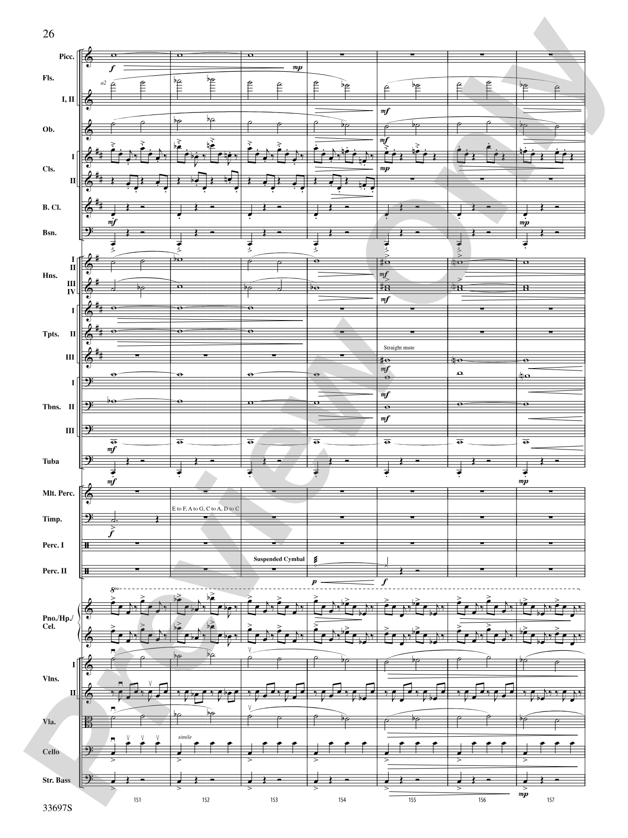 Harry Potter and the Half-Blood Prince, Concert Suite from: Full Orchestra Conductor Score & Parts