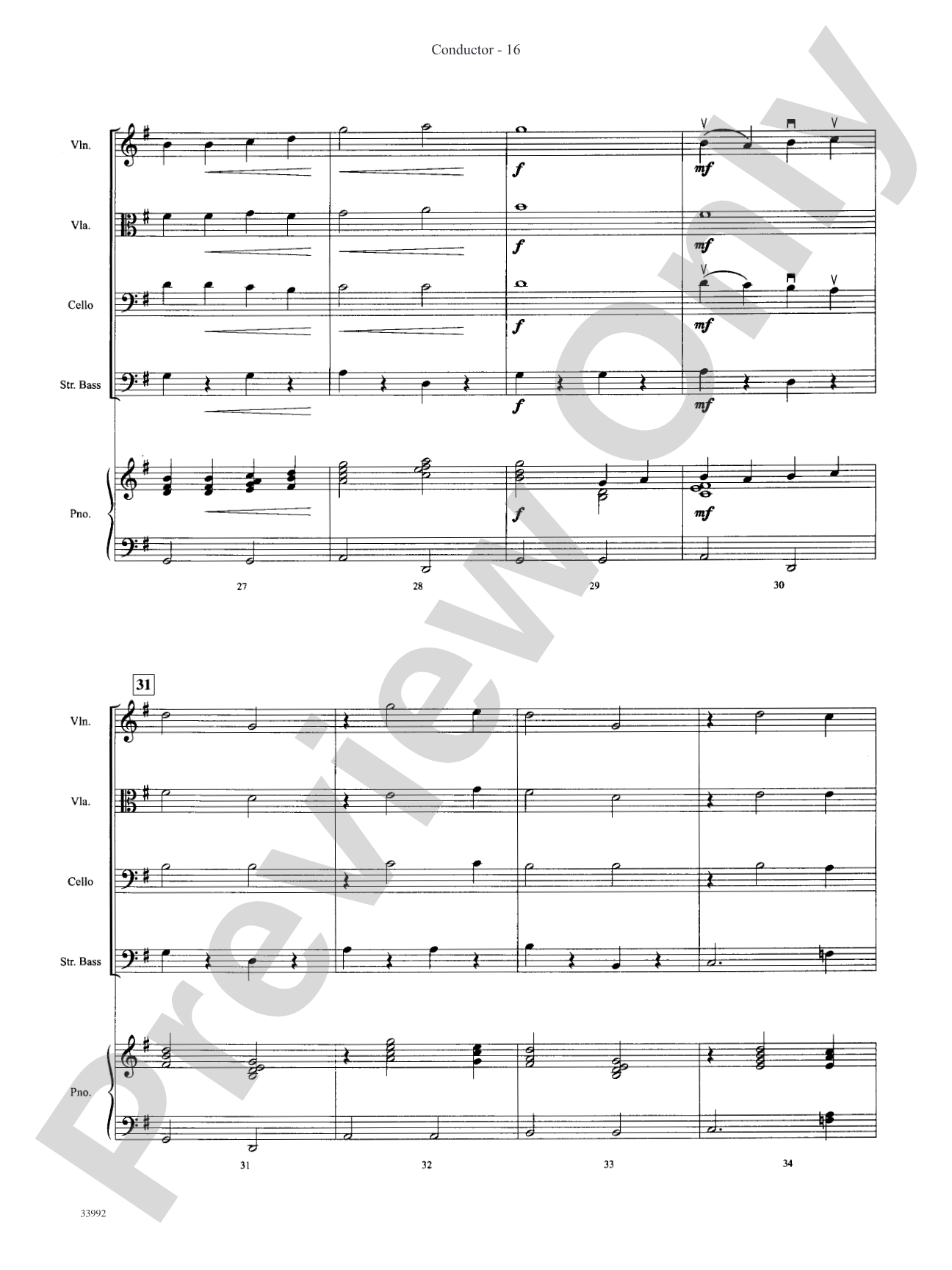 Great Themes from TV and Movies: String Orchestra Conductor Score & Parts