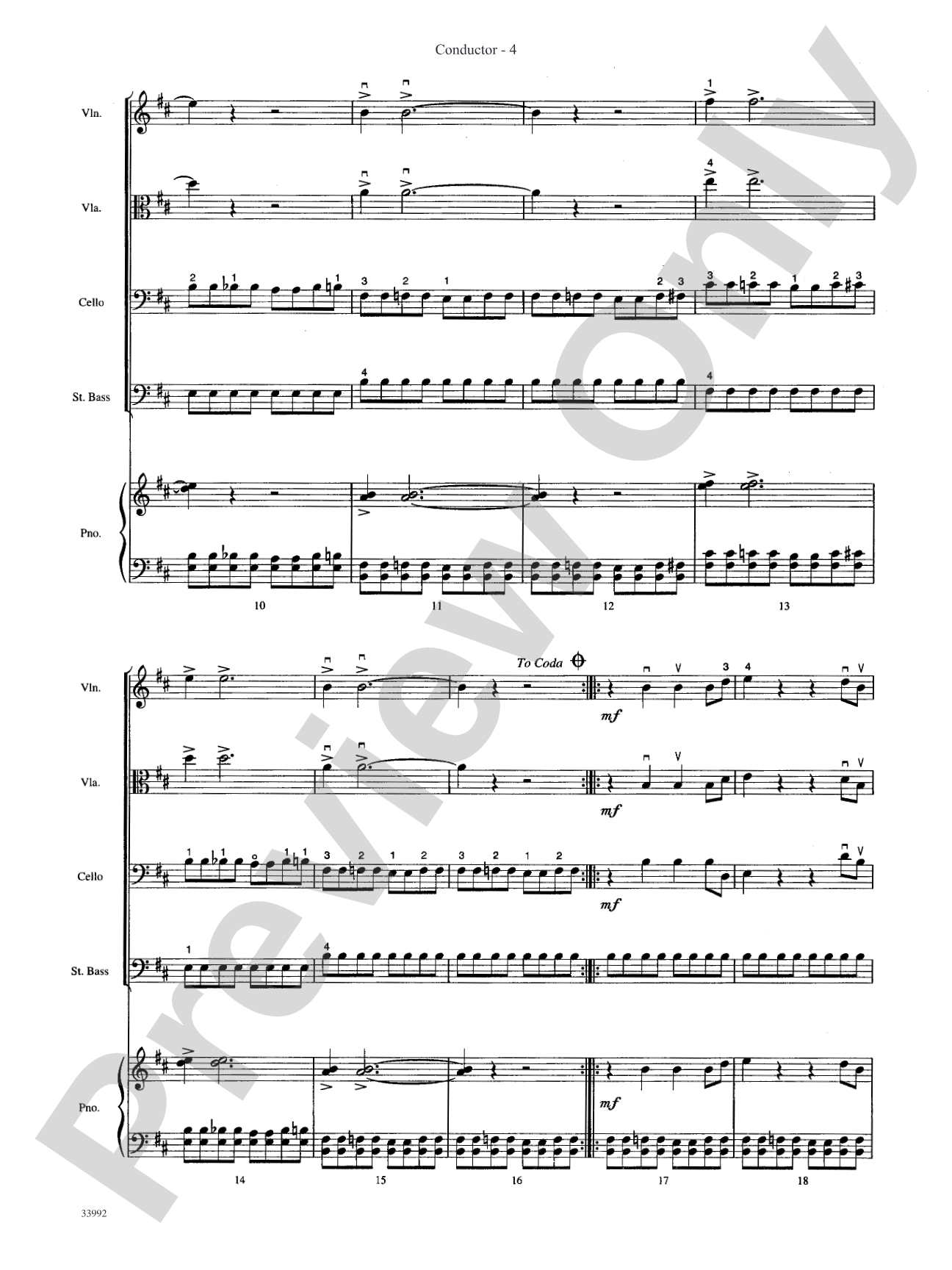 Great Themes from TV and Movies: String Orchestra Conductor Score & Parts