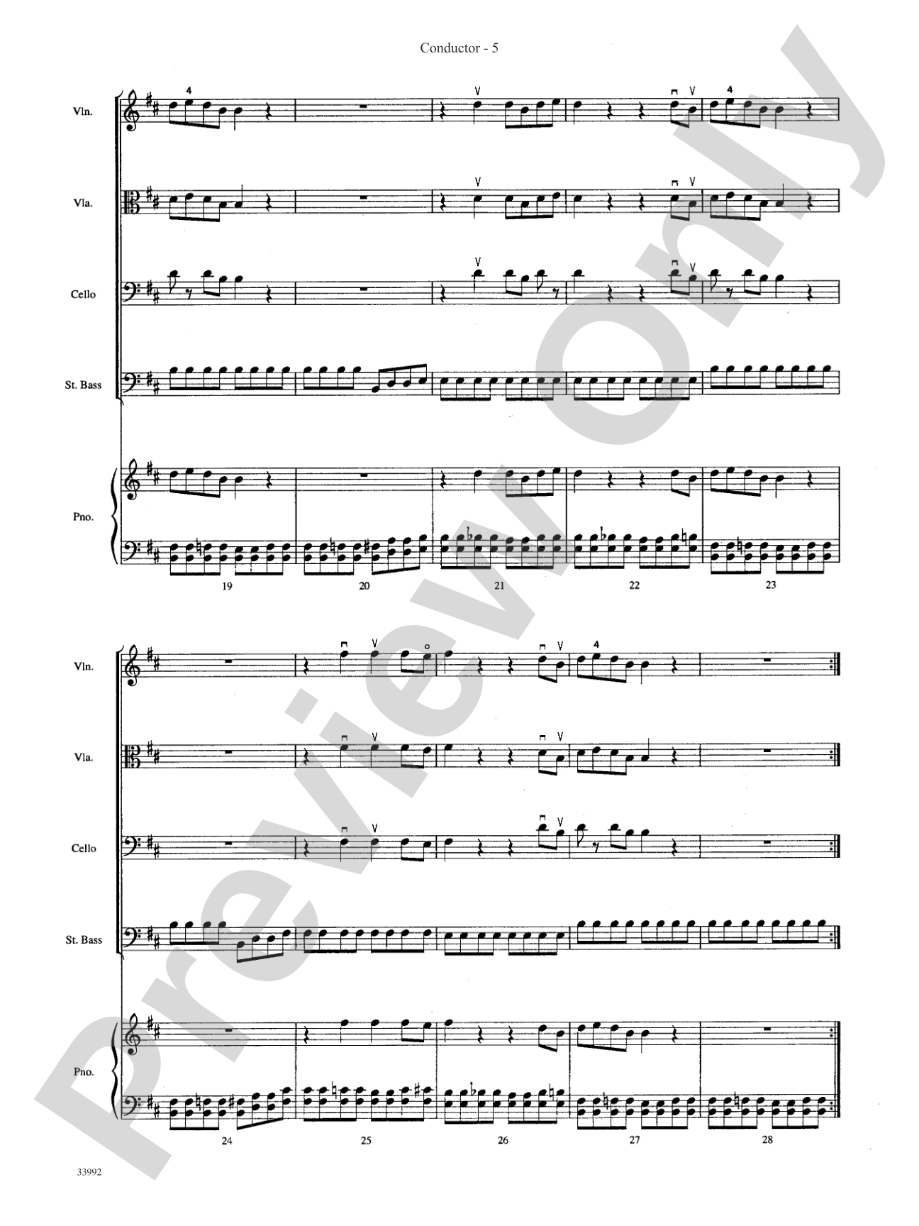 Great Themes from TV and Movies: String Orchestra Conductor Score & Parts