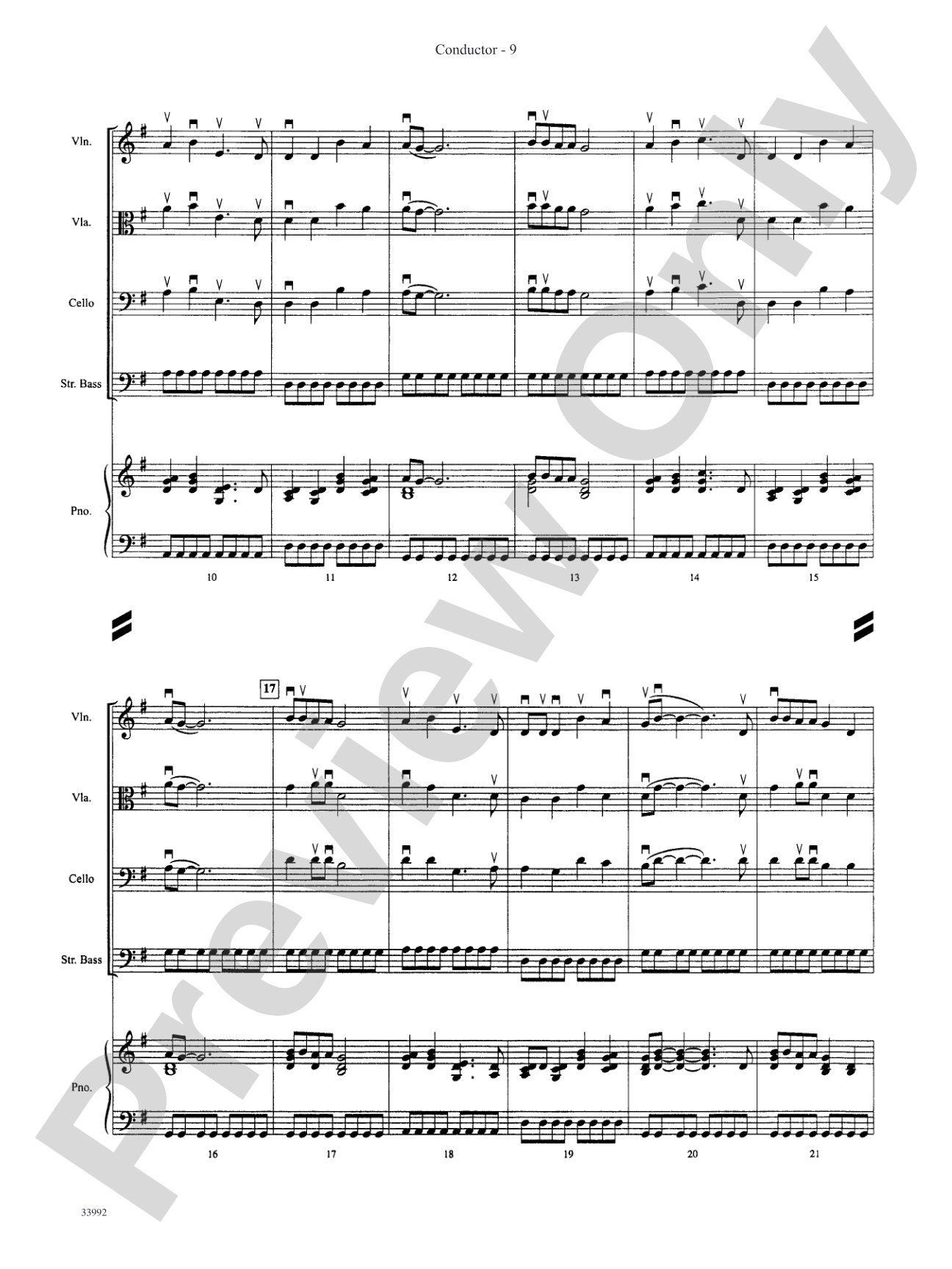 Great Themes from TV and Movies: String Orchestra Conductor Score & Parts