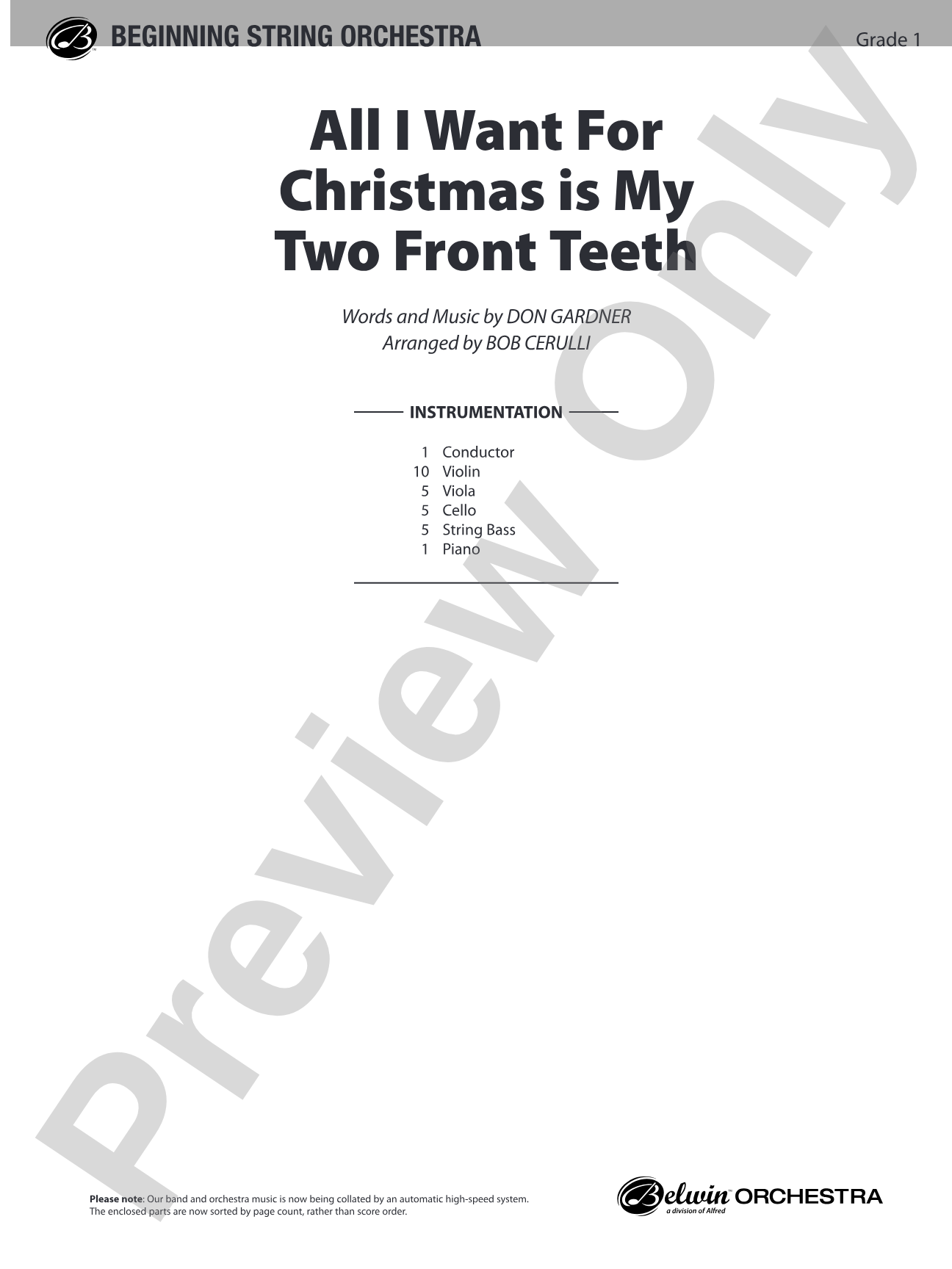 Classics for a Christmas Pops, Level 1: String Orchestra Conductor Score & Parts