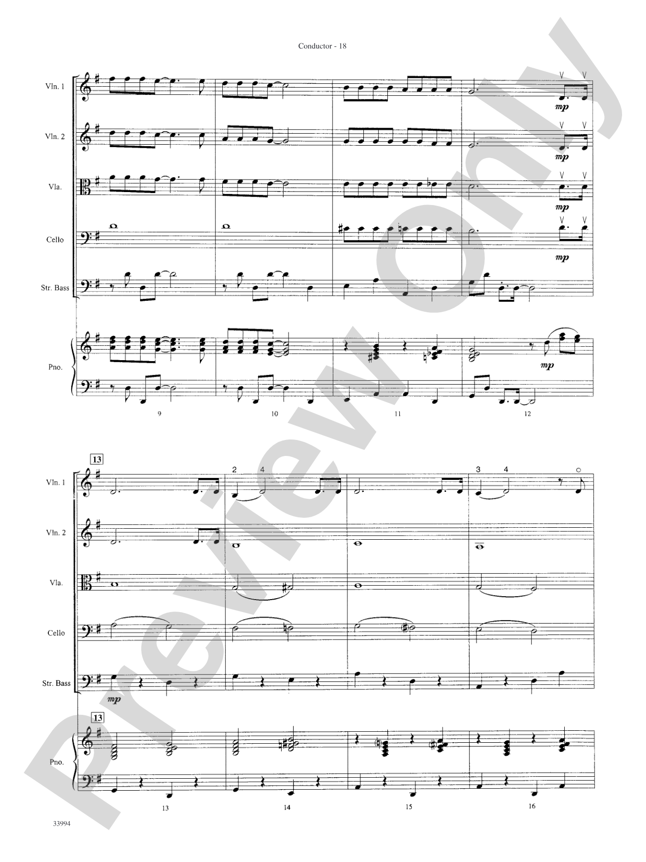 Classics for a Christmas Pops, Level 2: String Orchestra Conductor Score & Parts