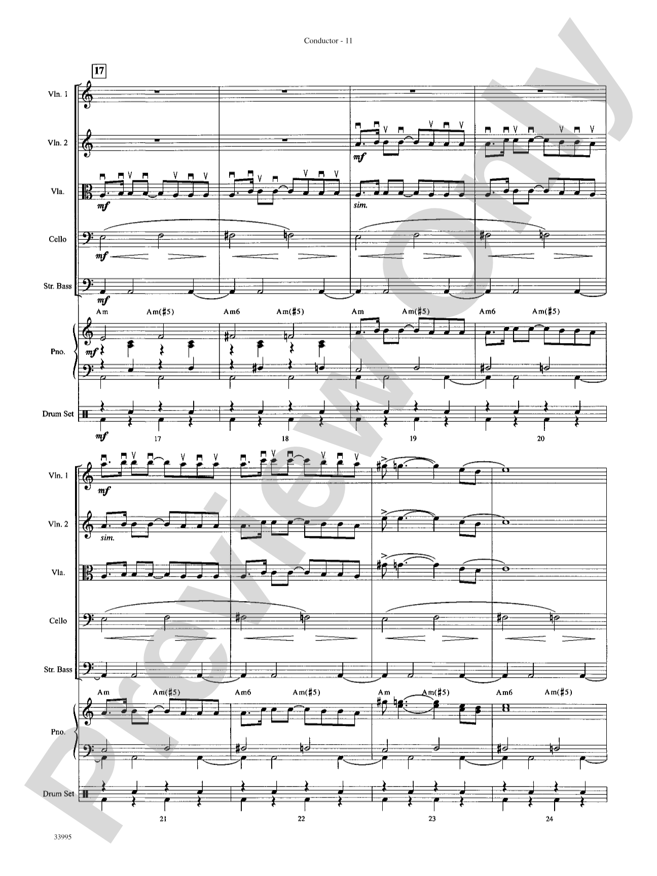 Great Movie Themes: String Orchestra Conductor Score & Parts