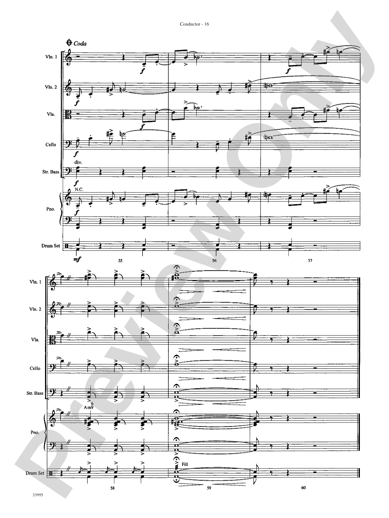 Great Movie Themes: String Orchestra Conductor Score & Parts