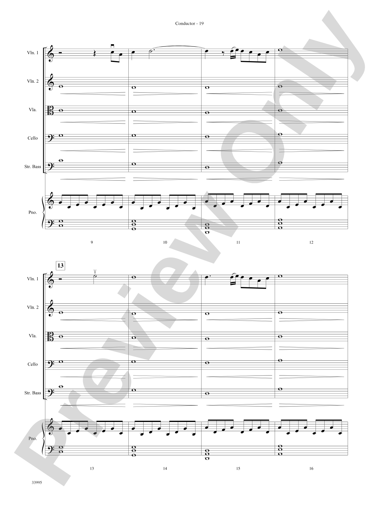 Great Movie Themes: String Orchestra Conductor Score & Parts