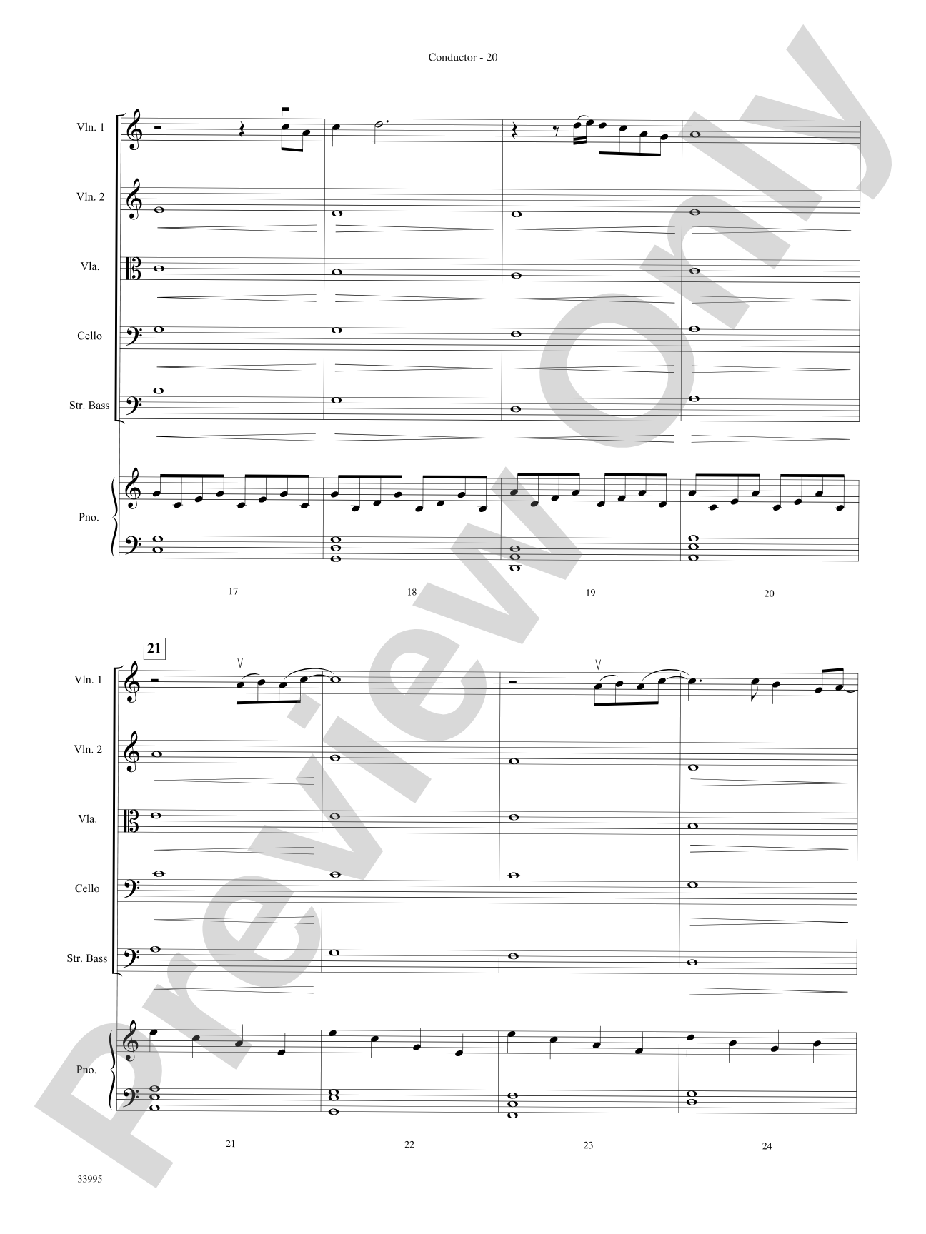 Great Movie Themes: String Orchestra Conductor Score & Parts