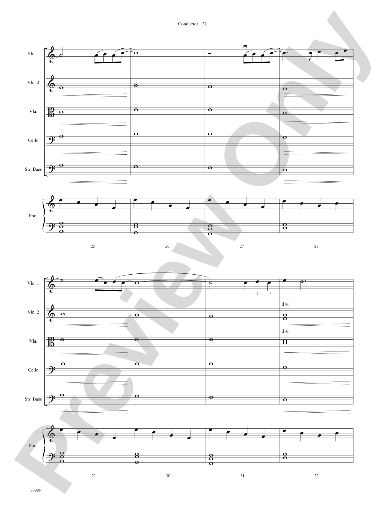 Great Movie Themes: String Orchestra Conductor Score & Parts