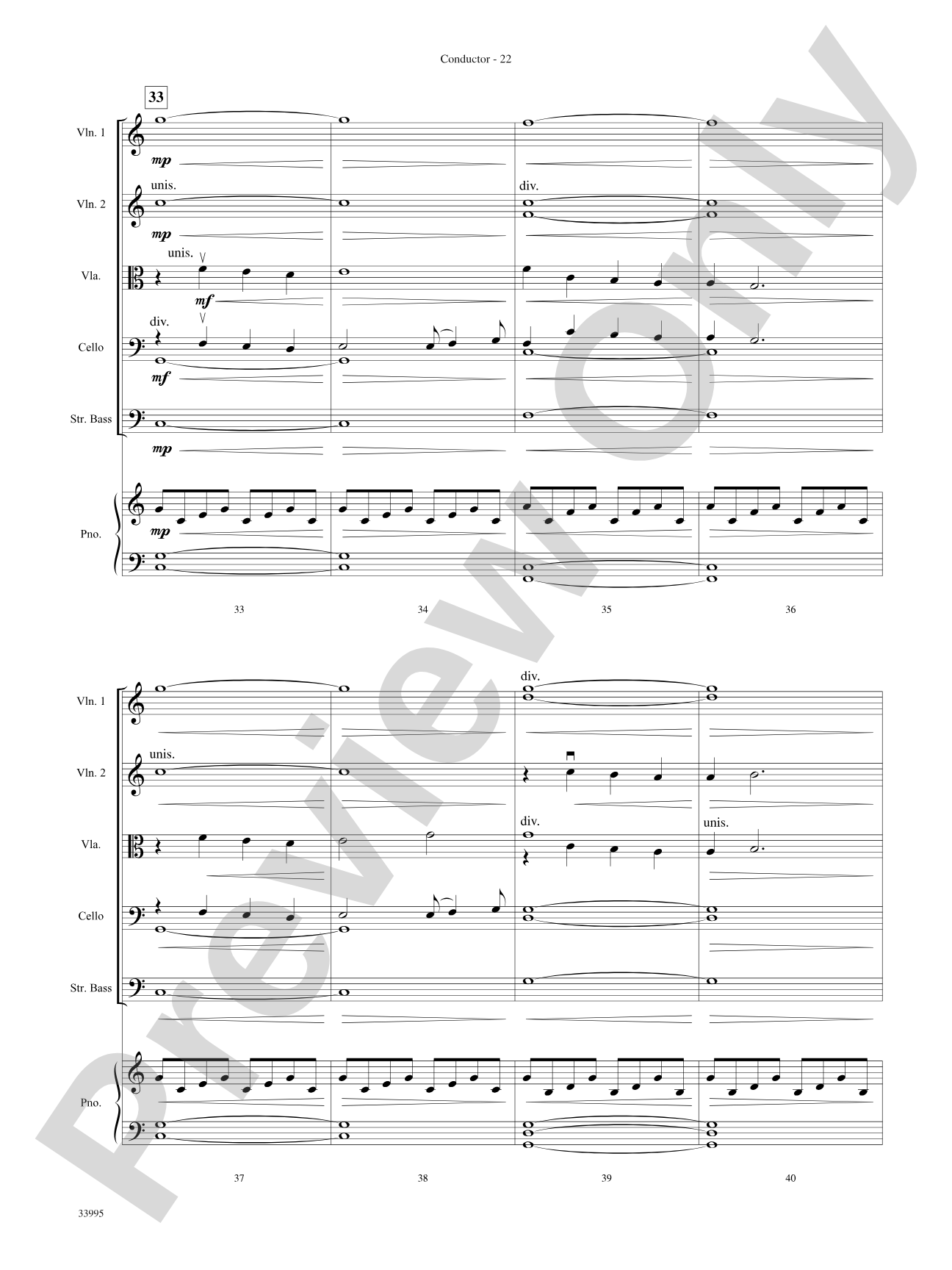 Great Movie Themes: String Orchestra Conductor Score & Parts