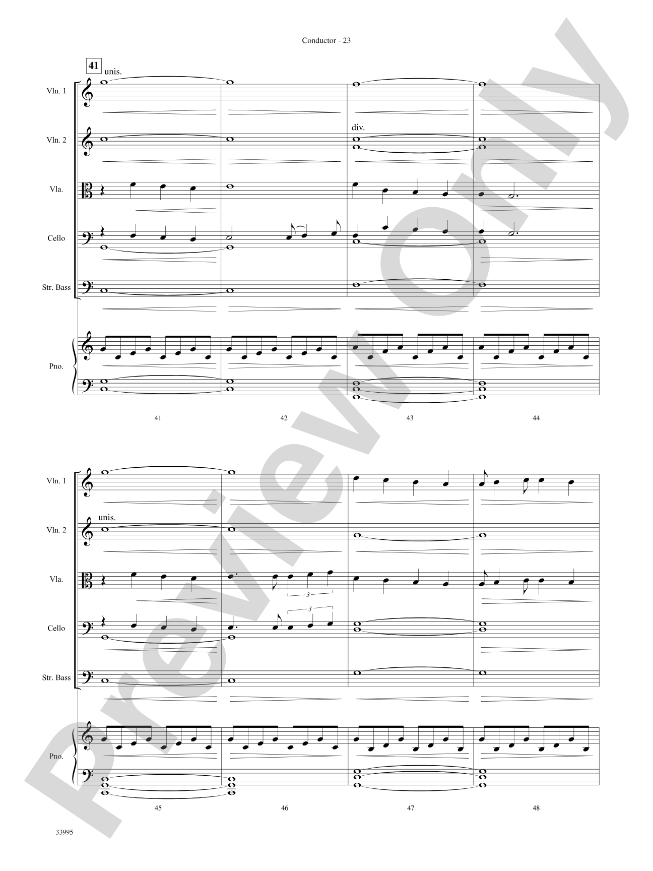 Great Movie Themes: String Orchestra Conductor Score & Parts