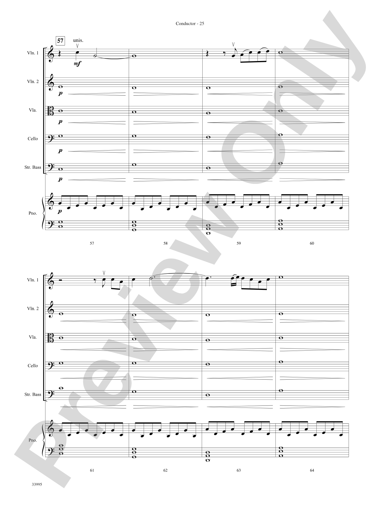 Great Movie Themes: String Orchestra Conductor Score & Parts