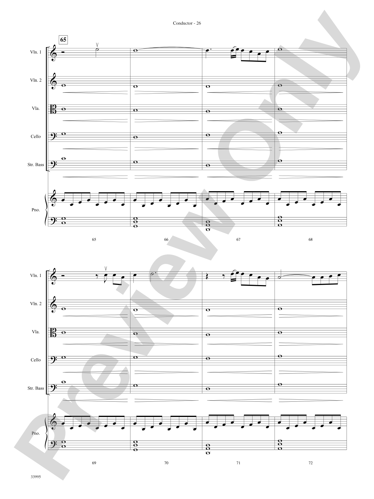 Great Movie Themes: String Orchestra Conductor Score & Parts