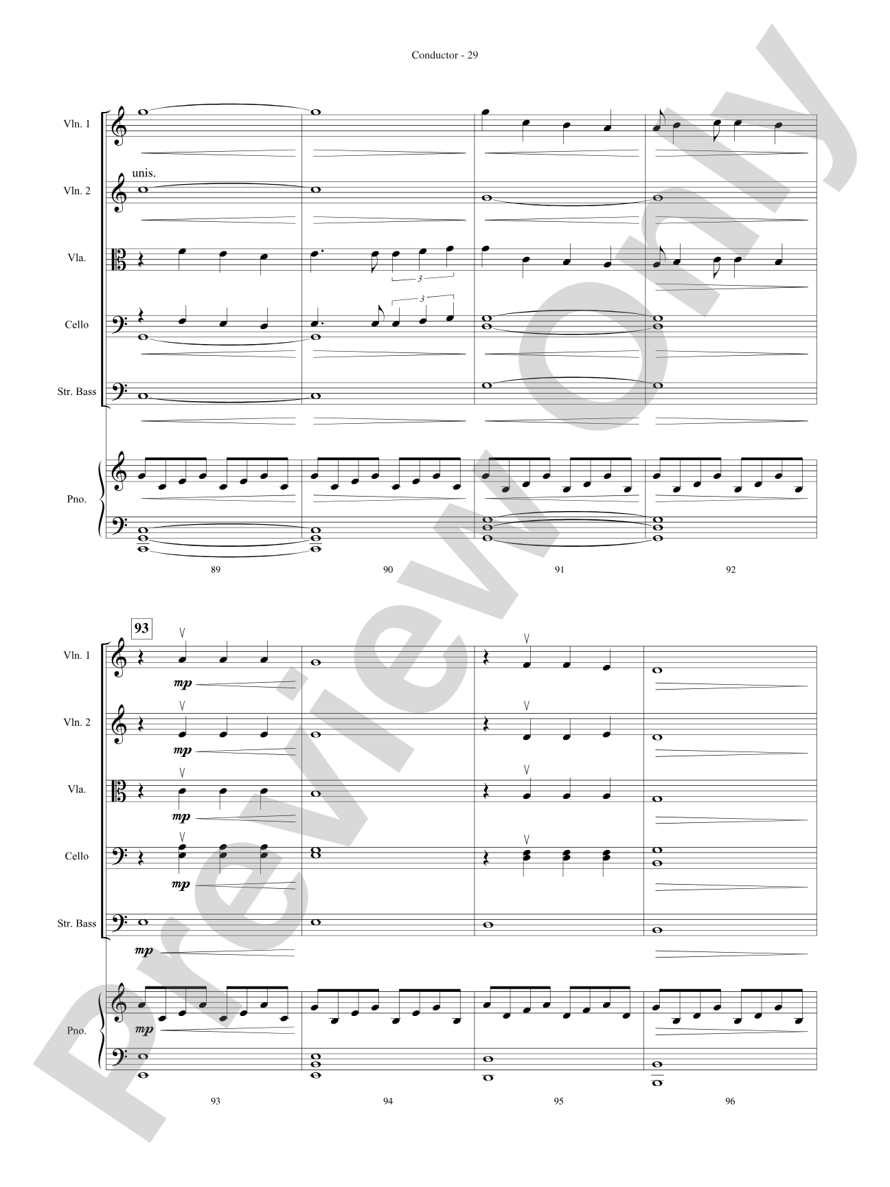 Great Movie Themes: String Orchestra Conductor Score & Parts