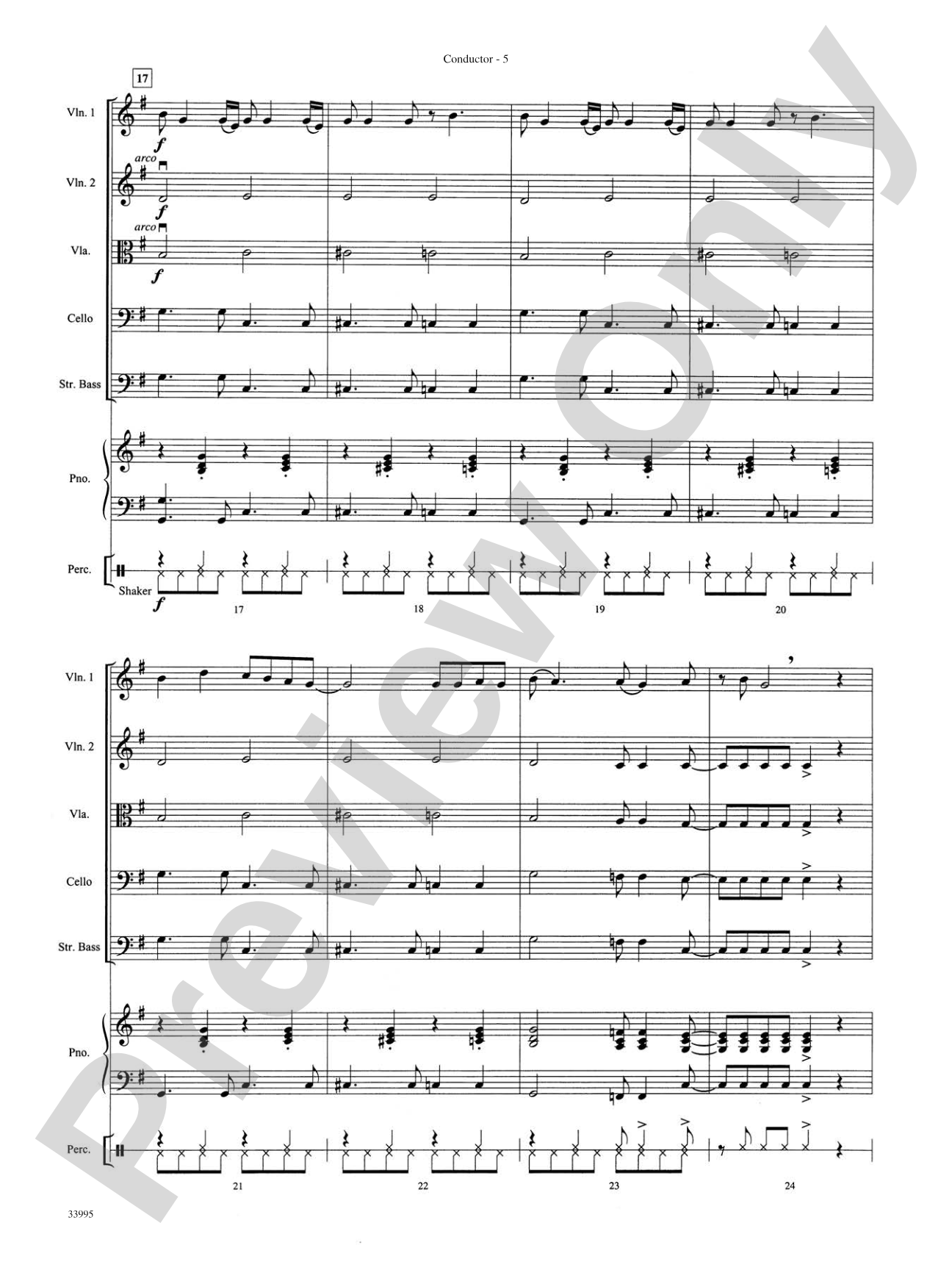 Great Movie Themes: String Orchestra Conductor Score & Parts