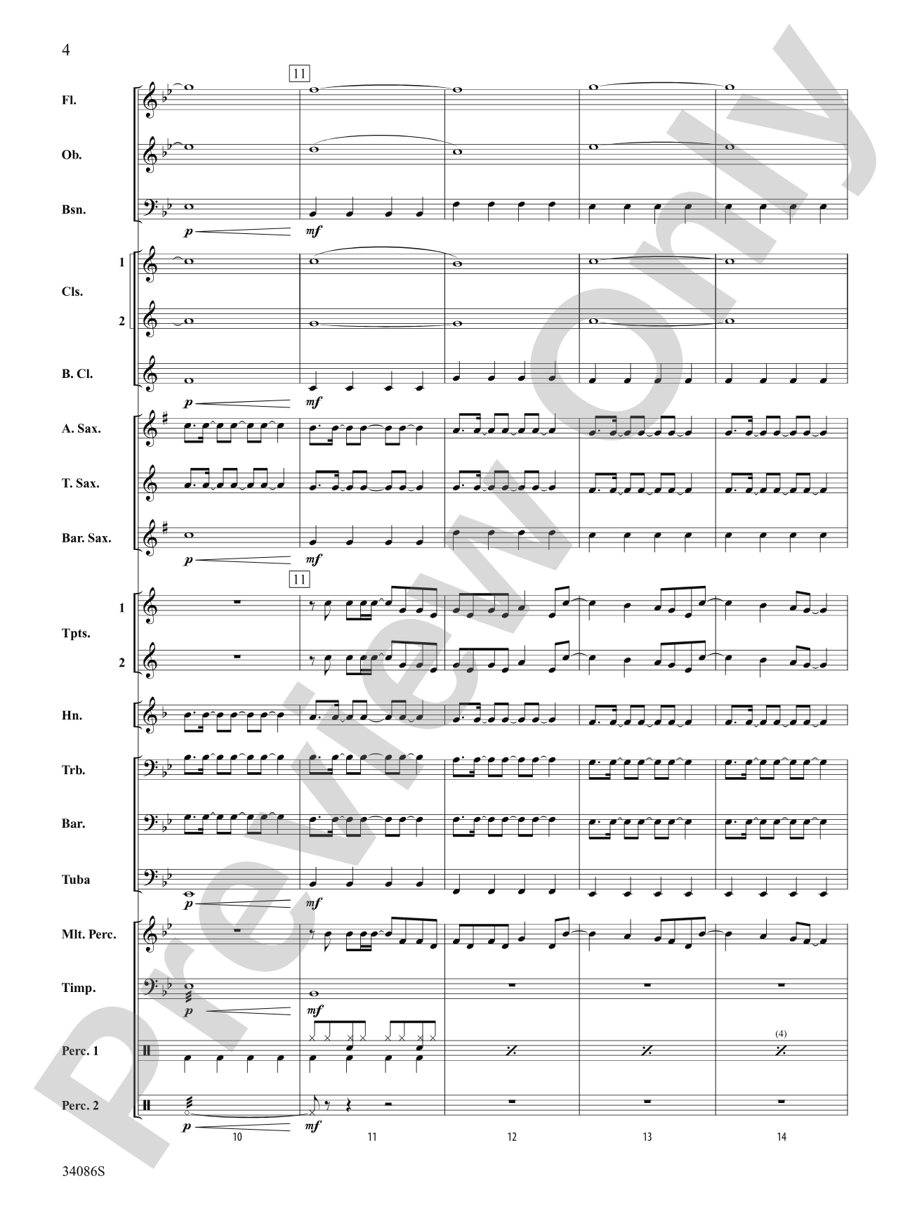 The Edge of Glory: Concert Band Conductor Score & Parts
