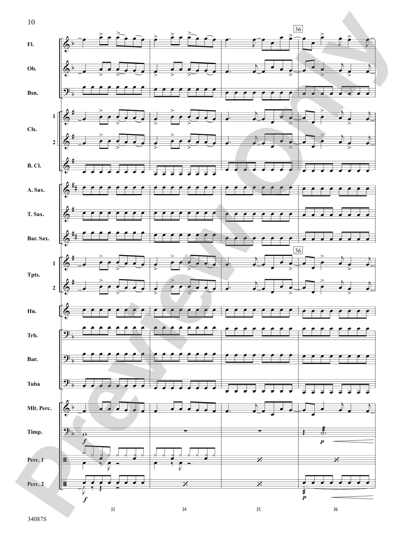Last Friday Night (T.G.I.F.): Concert Band Conductor Score & Parts