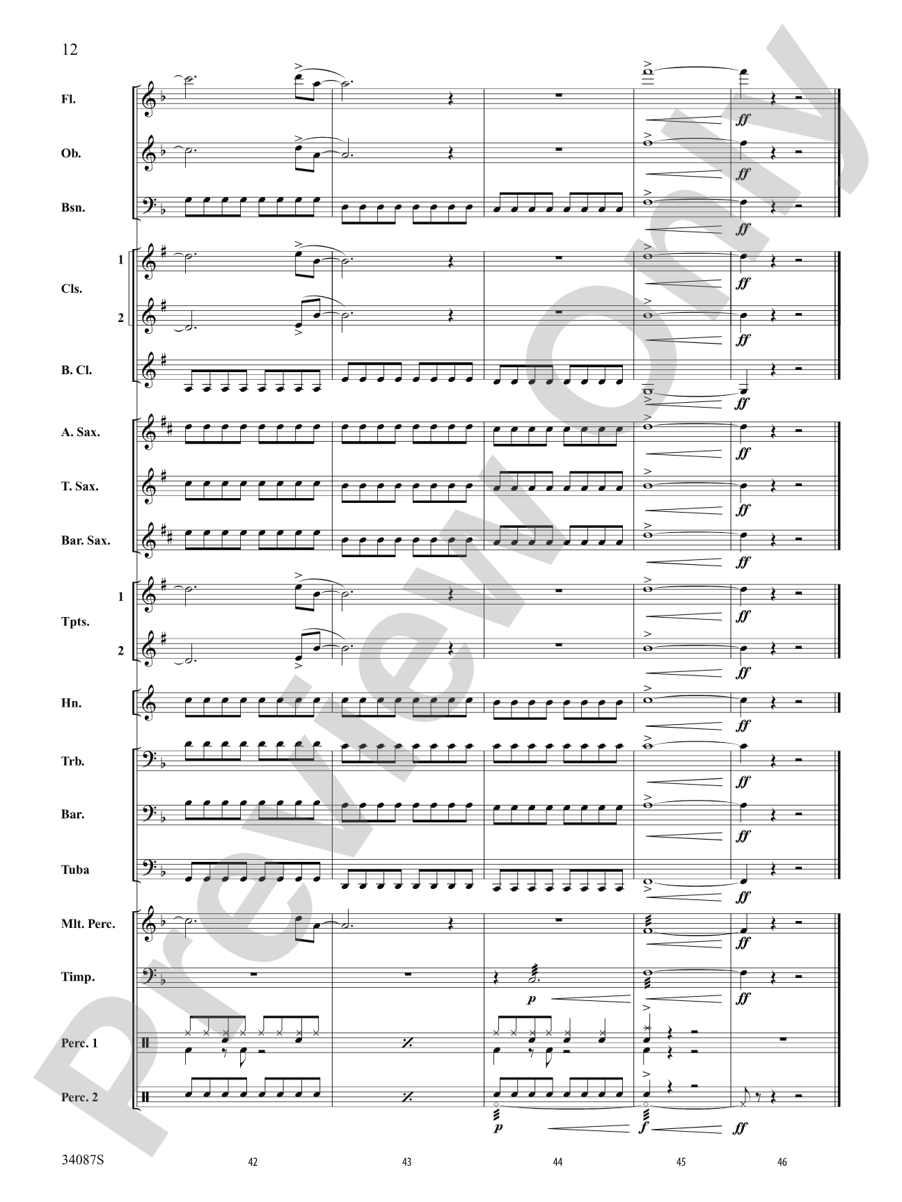 Last Friday Night (T.G.I.F.): Concert Band Conductor Score & Parts