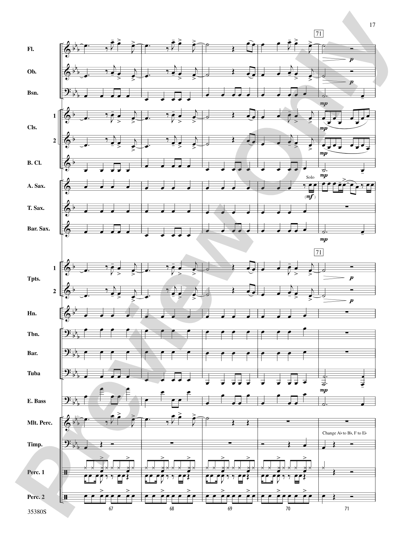 Baby!: Concert Band Conductor Score & Parts