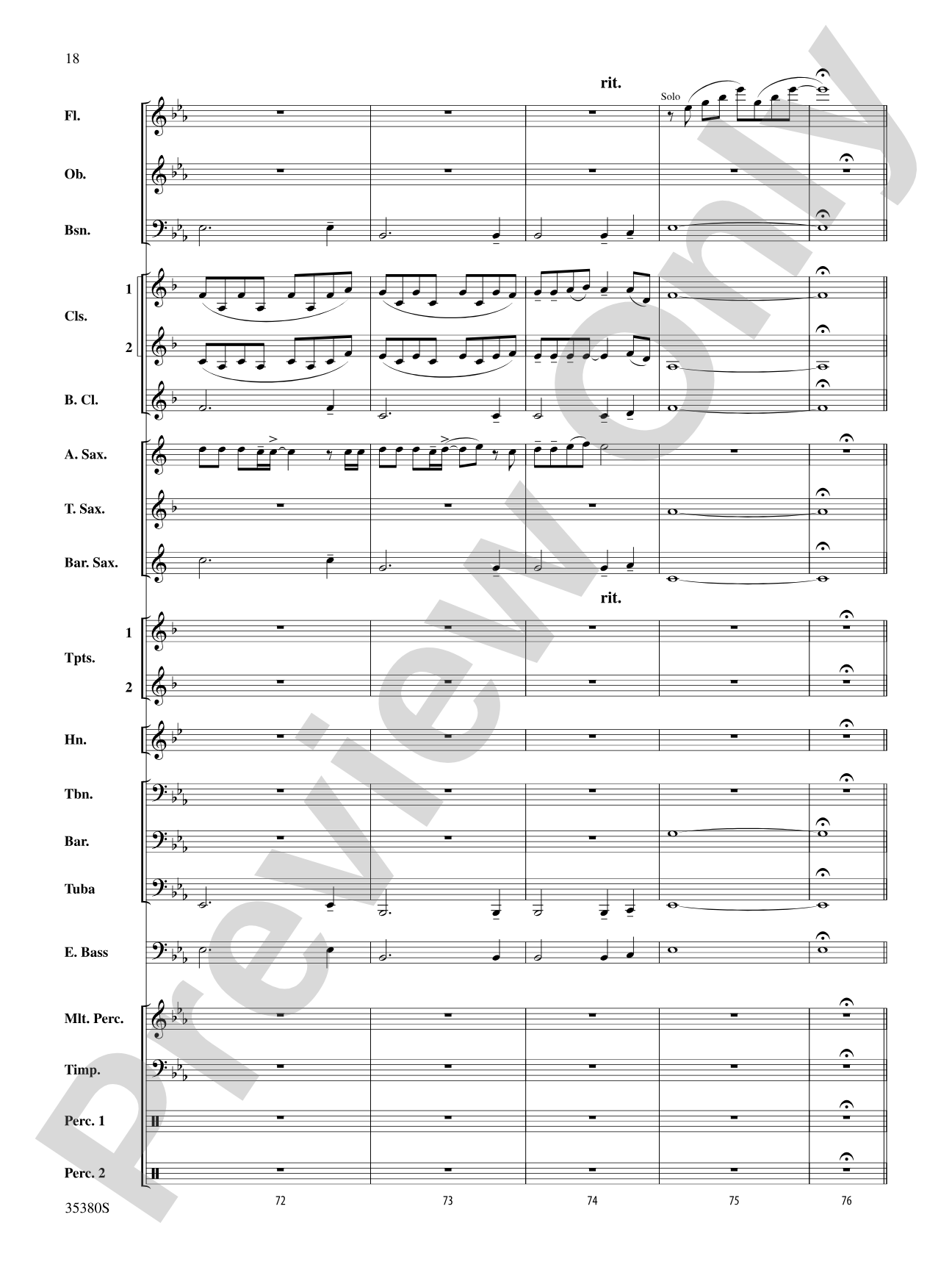 Baby!: Concert Band Conductor Score & Parts