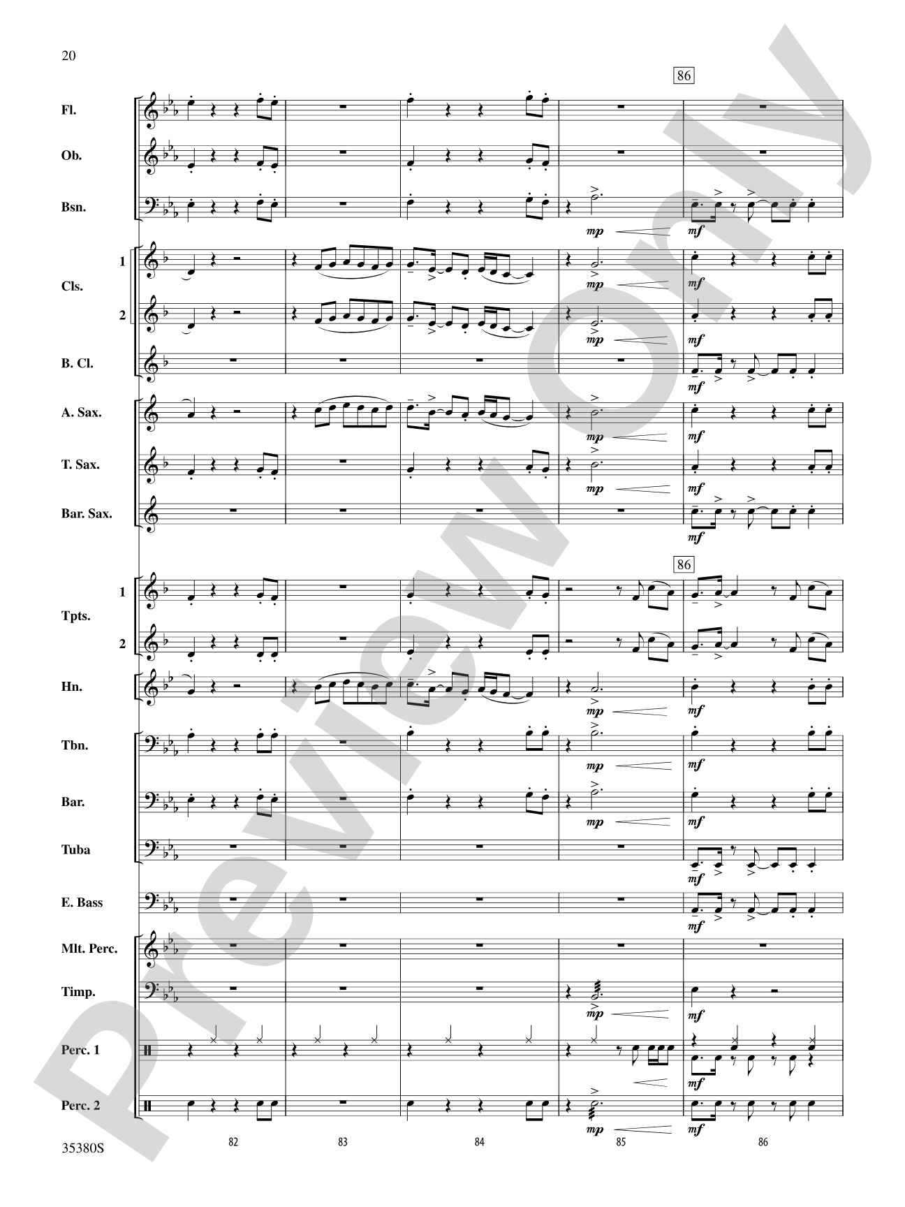 Baby!: Concert Band Conductor Score & Parts
