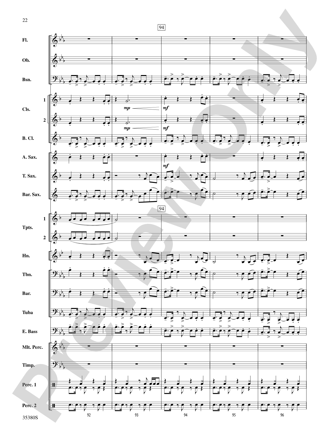 Baby!: Concert Band Conductor Score & Parts