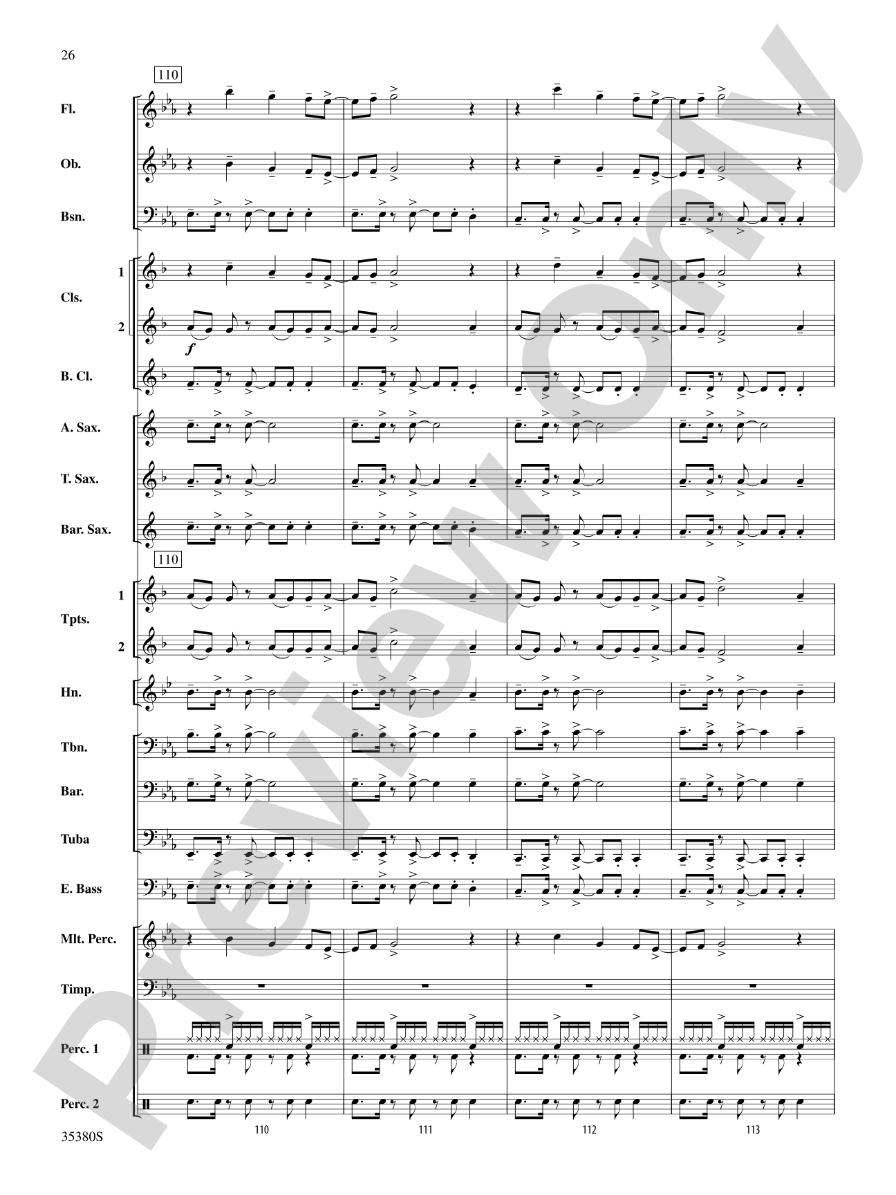 Baby!: Concert Band Conductor Score & Parts