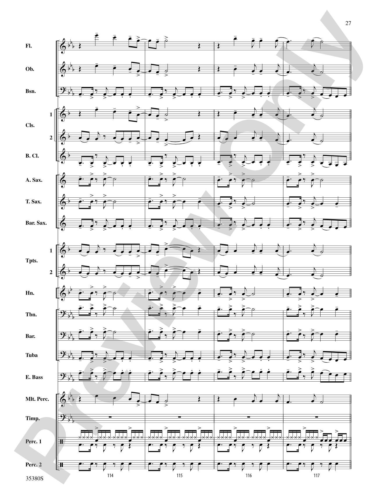 Baby!: Concert Band Conductor Score & Parts