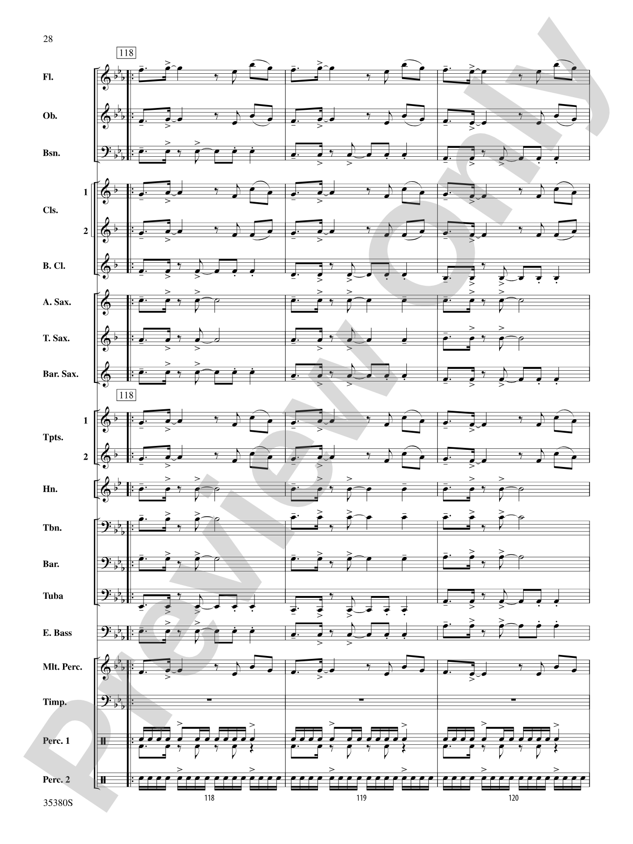 Baby!: Concert Band Conductor Score & Parts