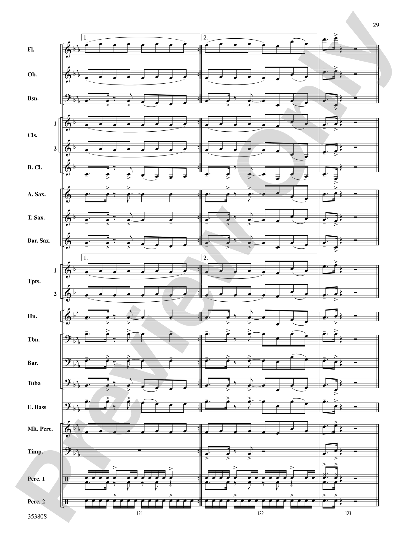 Baby!: Concert Band Conductor Score & Parts