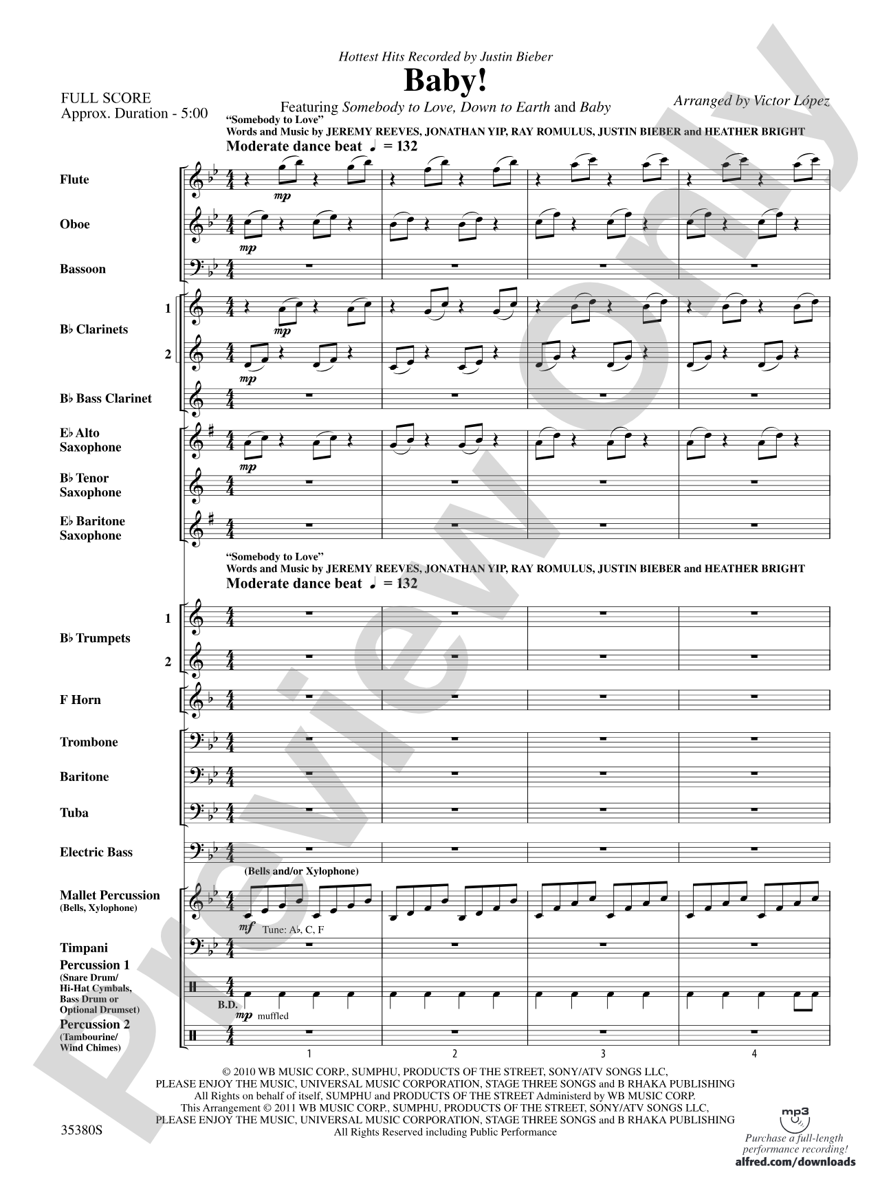Baby!: Concert Band Conductor Score & Parts