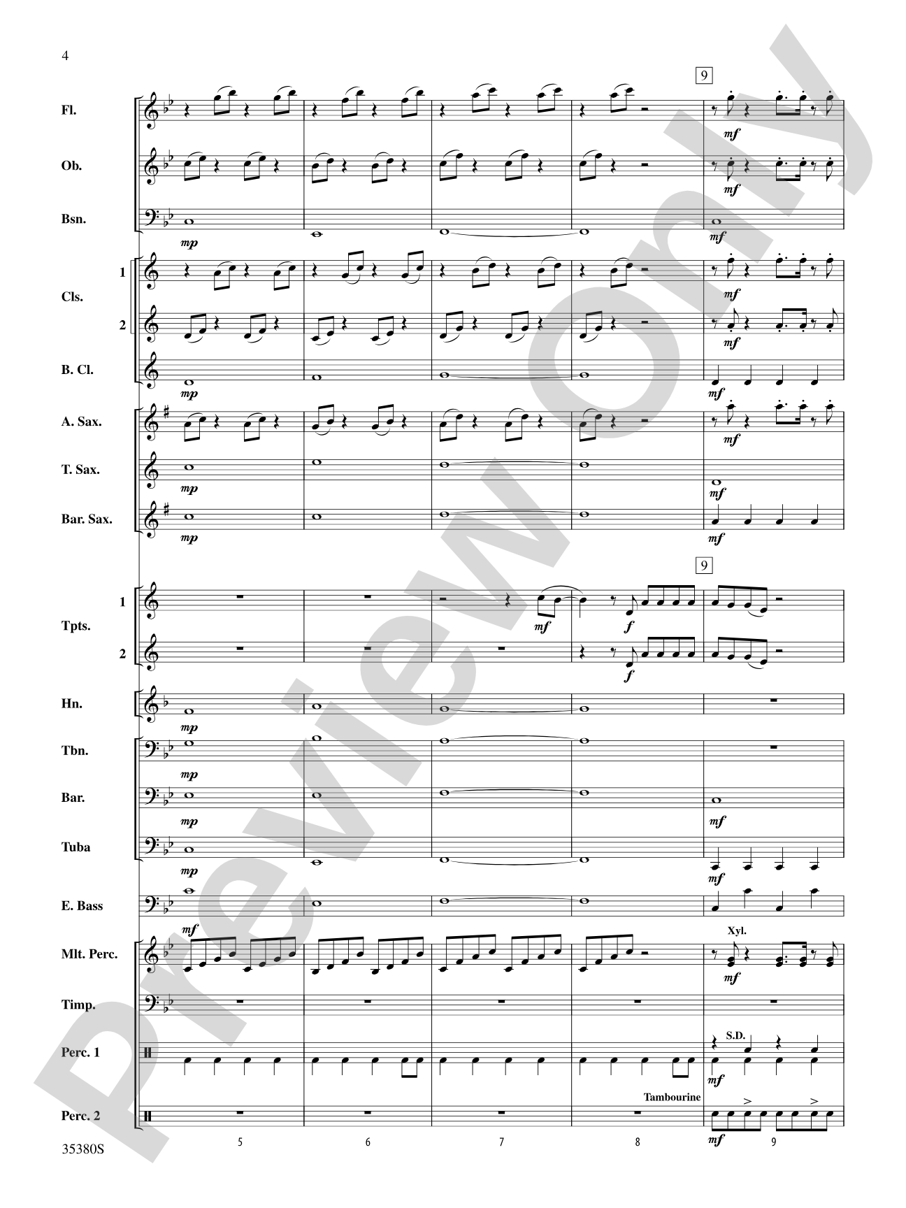 Baby!: Concert Band Conductor Score & Parts