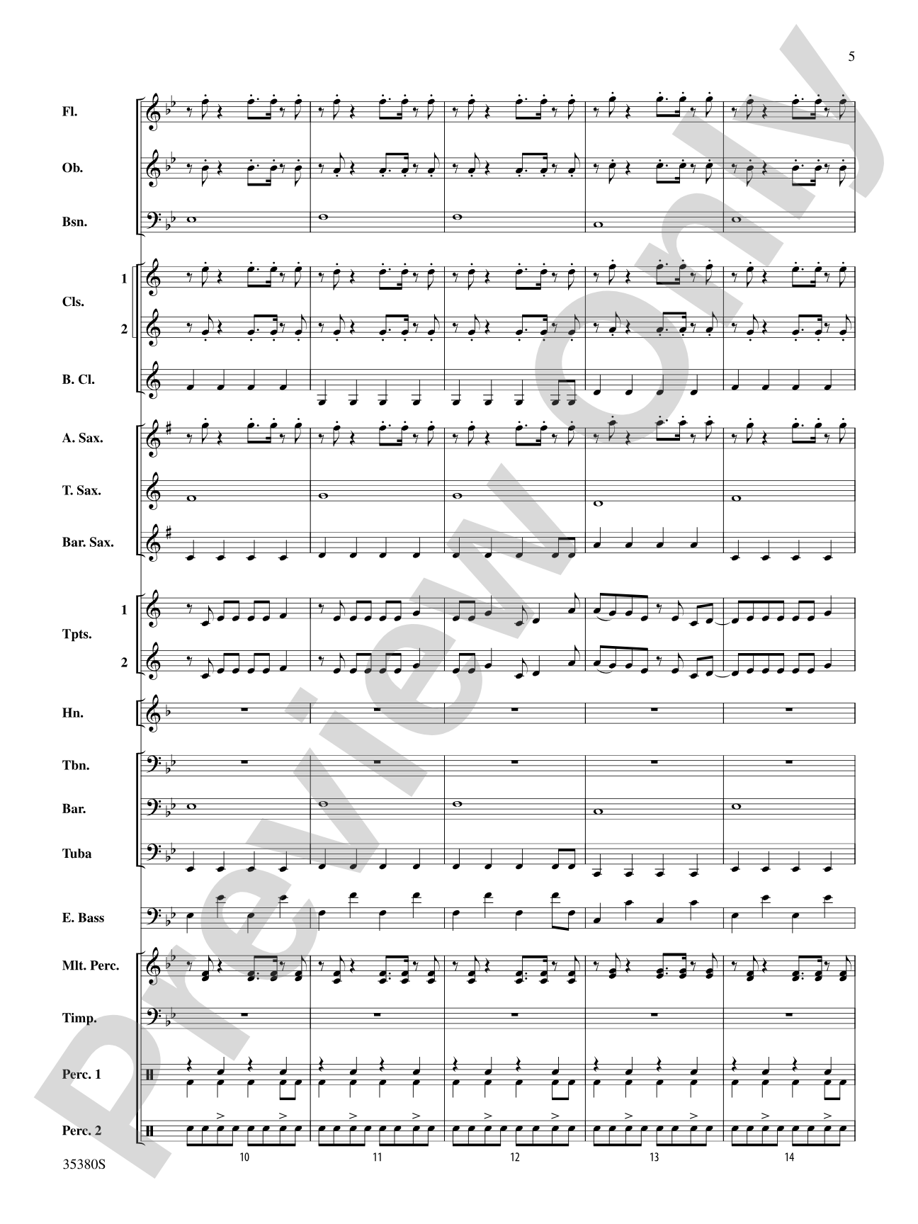 Baby!: Concert Band Conductor Score & Parts