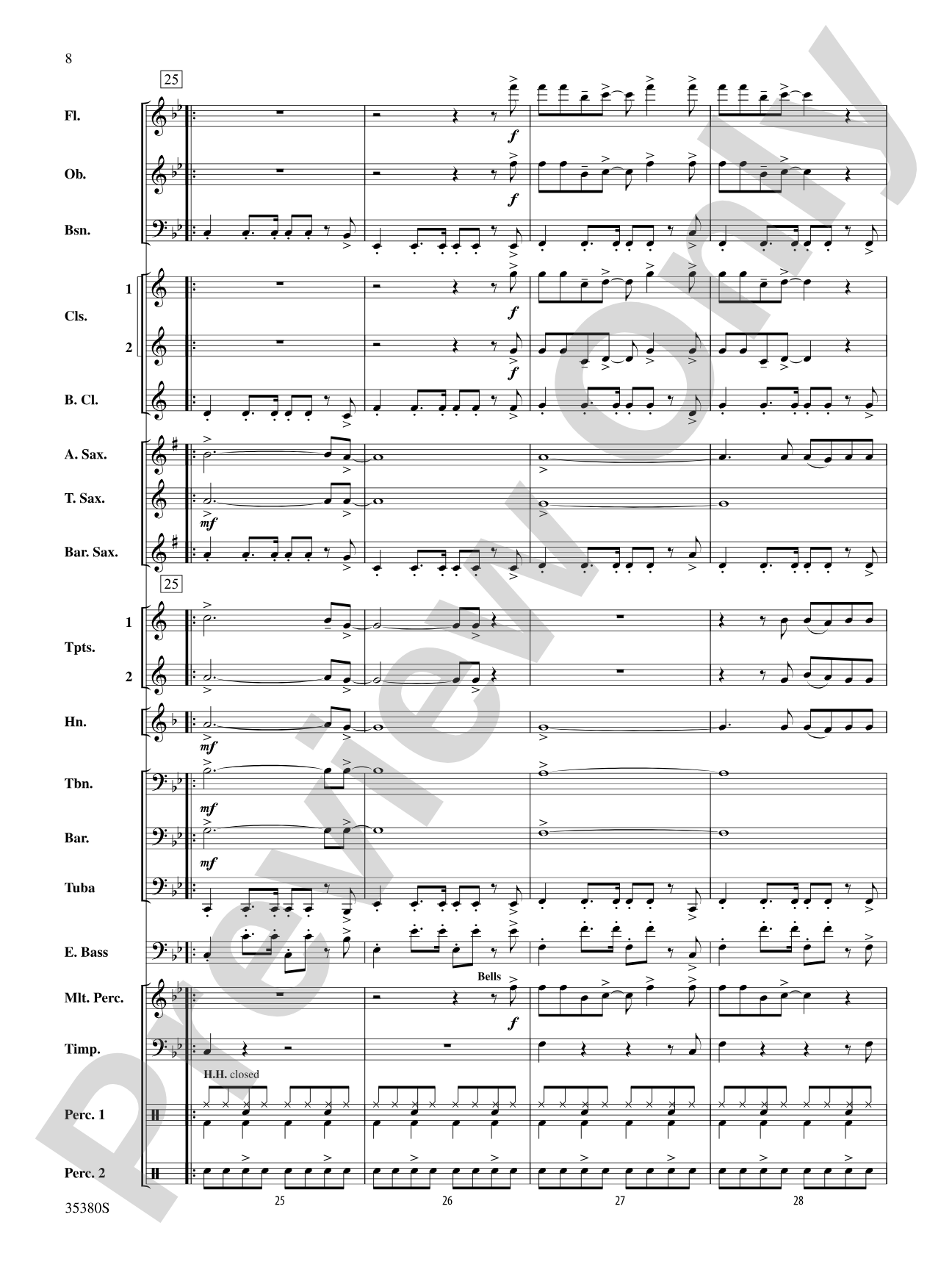 Baby!: Concert Band Conductor Score & Parts