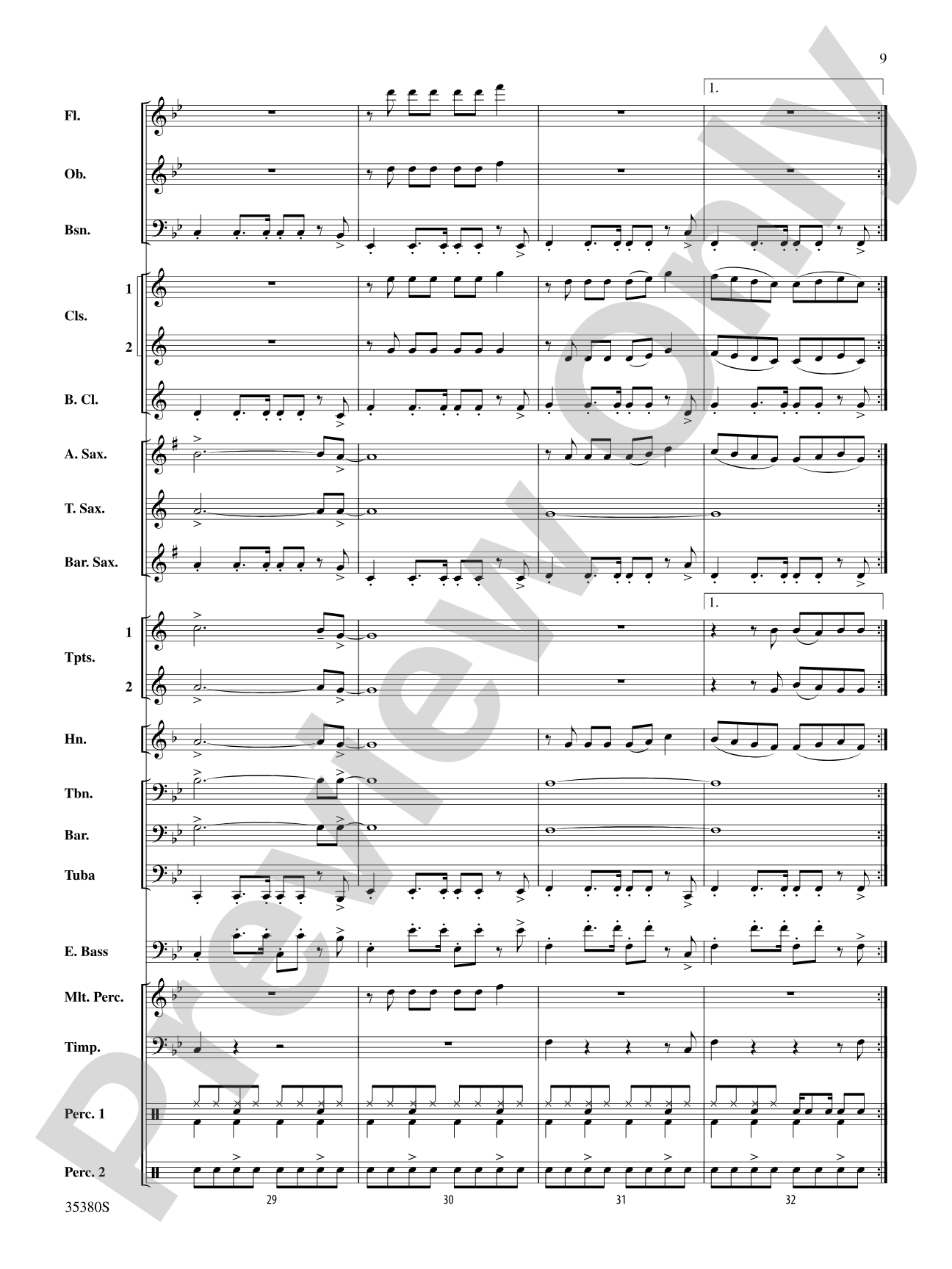 Baby!: Concert Band Conductor Score & Parts