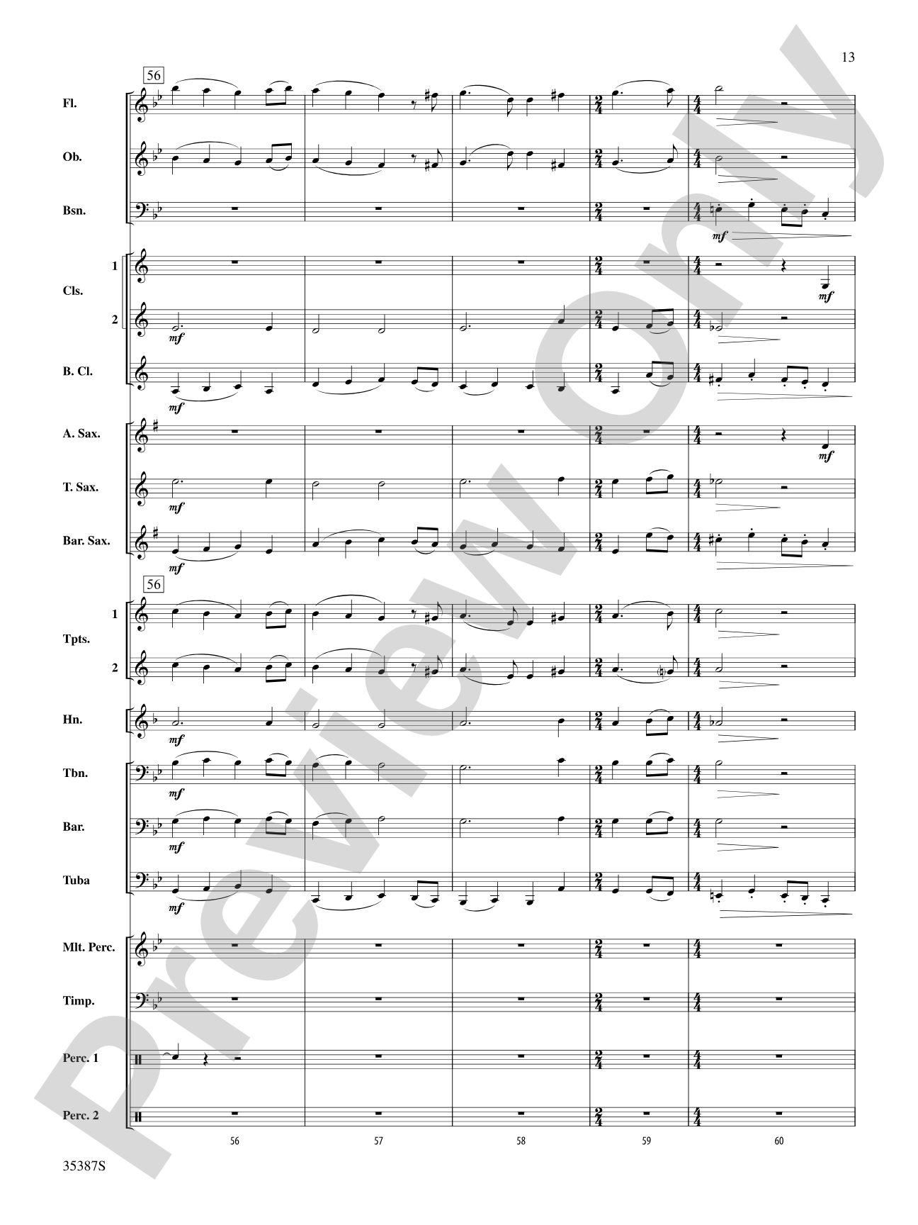 Leroy Anderson’s Irish Suite, Selections from: Concert Band Conductor Score & Parts