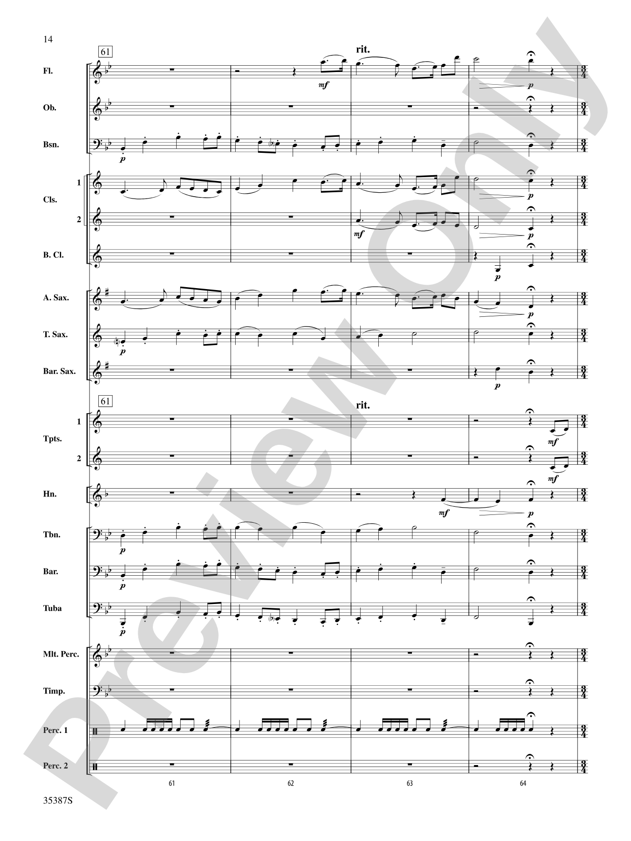 Leroy Anderson’s Irish Suite, Selections from: Concert Band Conductor Score & Parts