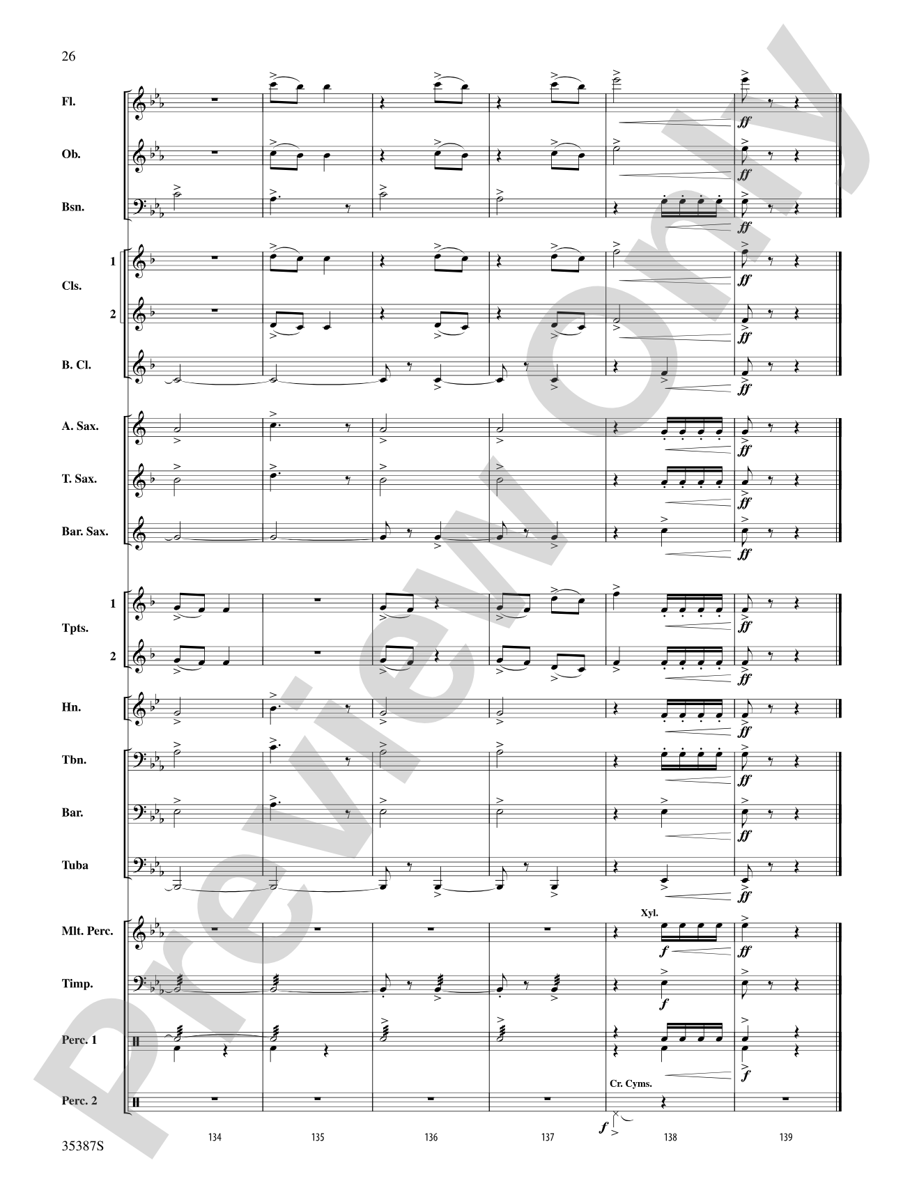 Leroy Anderson’s Irish Suite, Selections from: Concert Band Conductor Score & Parts