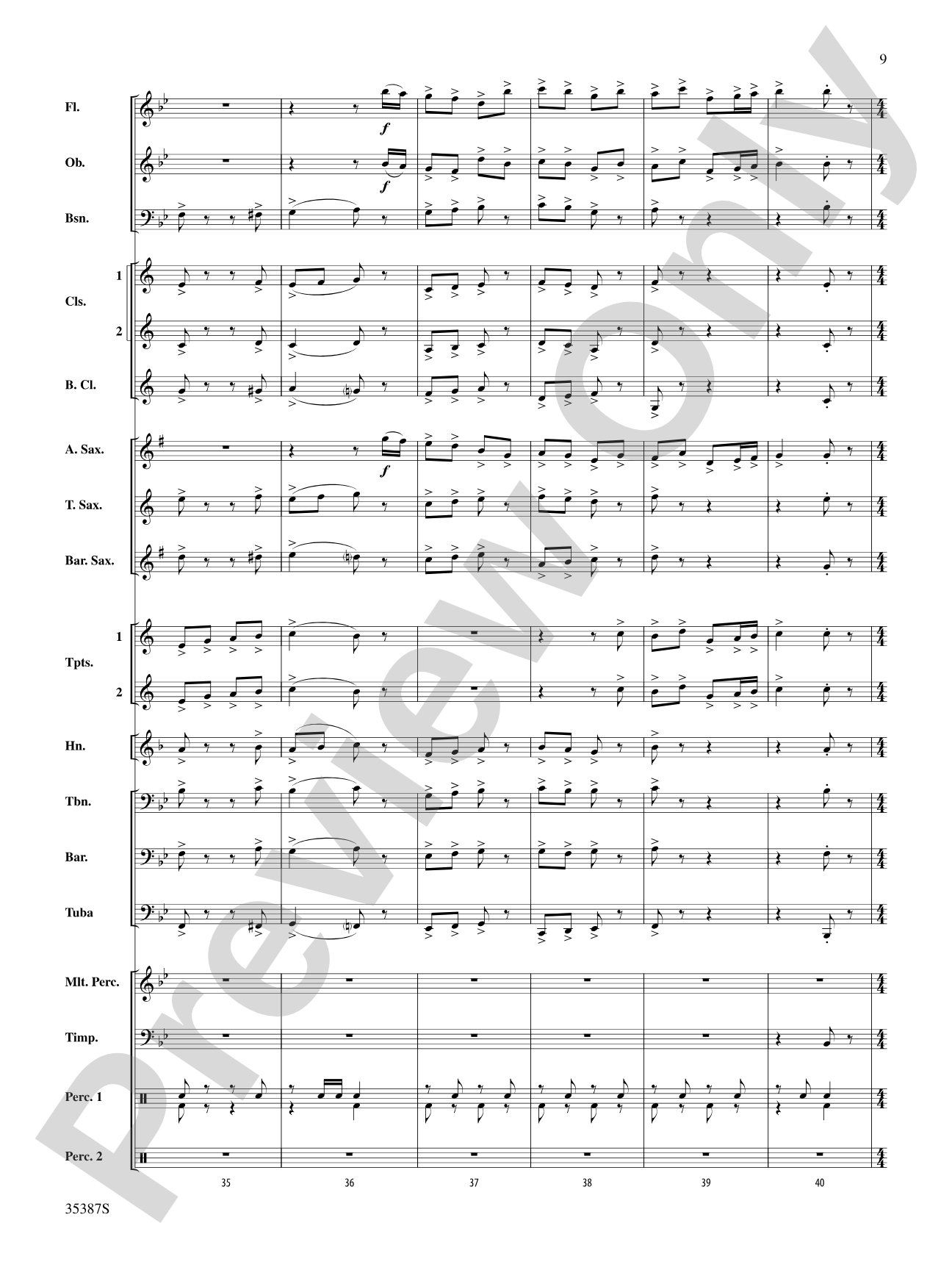 Leroy Anderson’s Irish Suite, Selections from: Concert Band Conductor Score & Parts