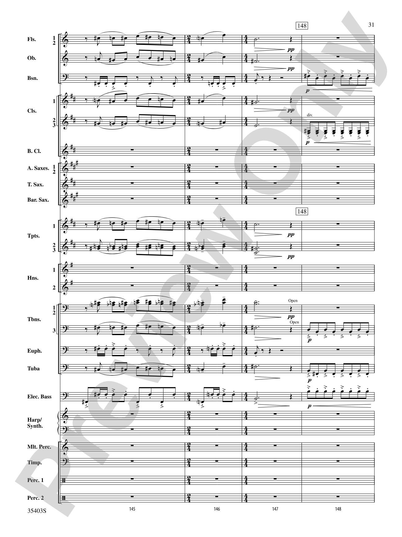 Harry Potter and the Deathly Hallows, Part 1, Suite from: Concert Band Conductor Score & Parts