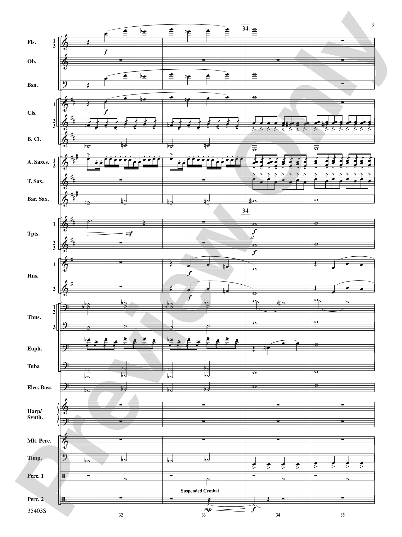 Harry Potter and the Deathly Hallows, Part 1, Suite from: Concert Band Conductor Score & Parts