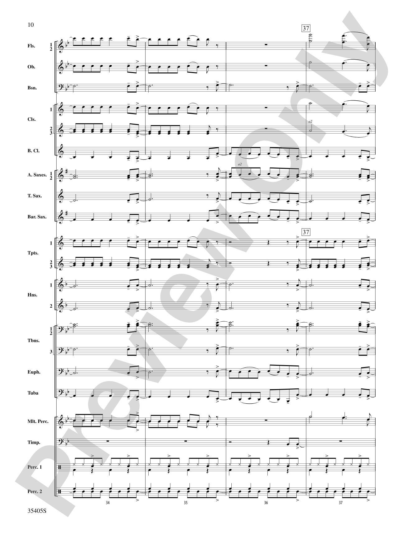 Prime Time Tuesday: Concert Band Conductor Score & Parts