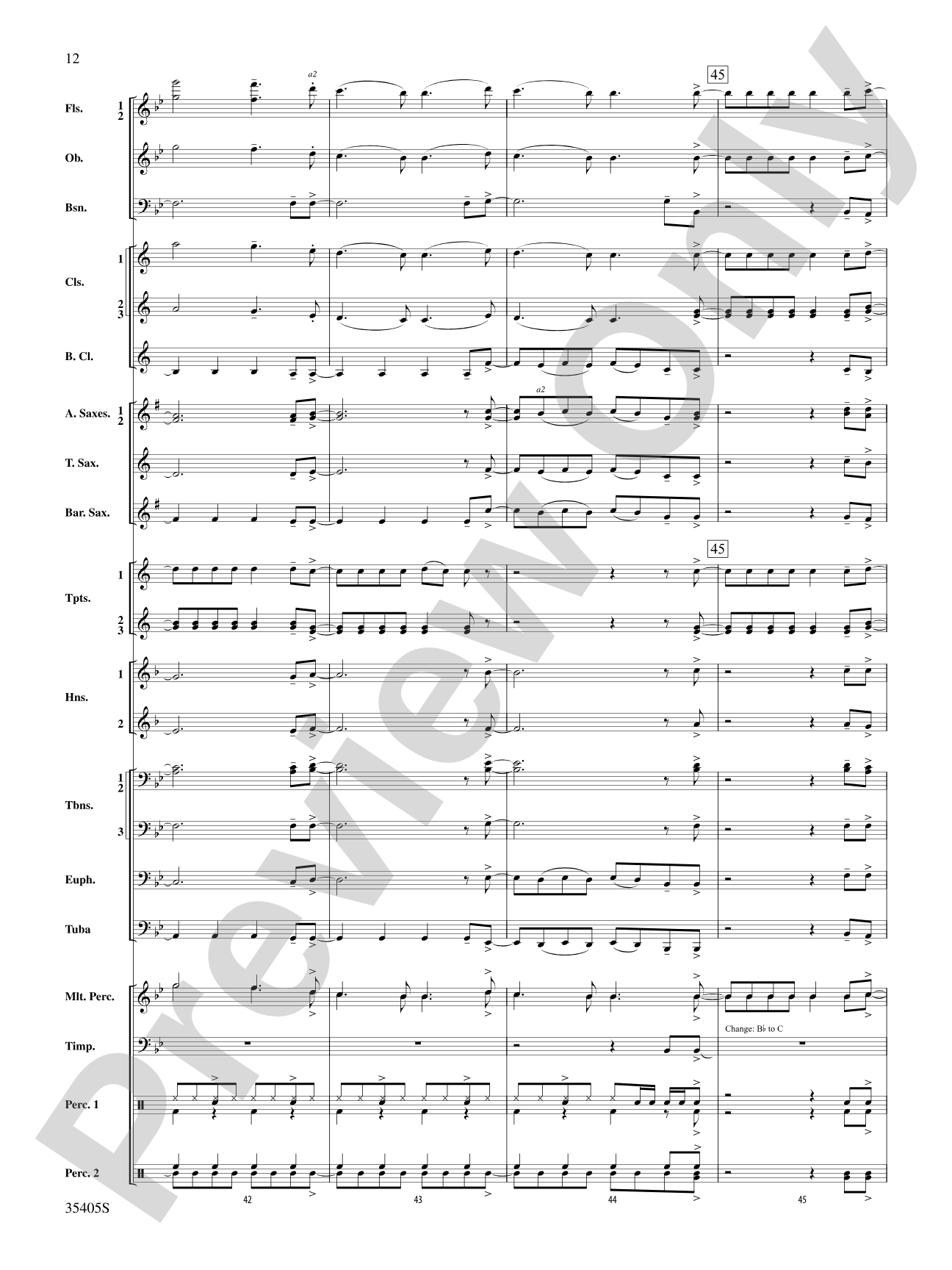 Prime Time Tuesday: Concert Band Conductor Score & Parts
