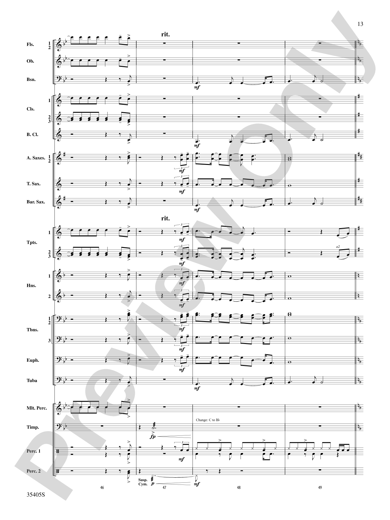 Prime Time Tuesday: Concert Band Conductor Score & Parts