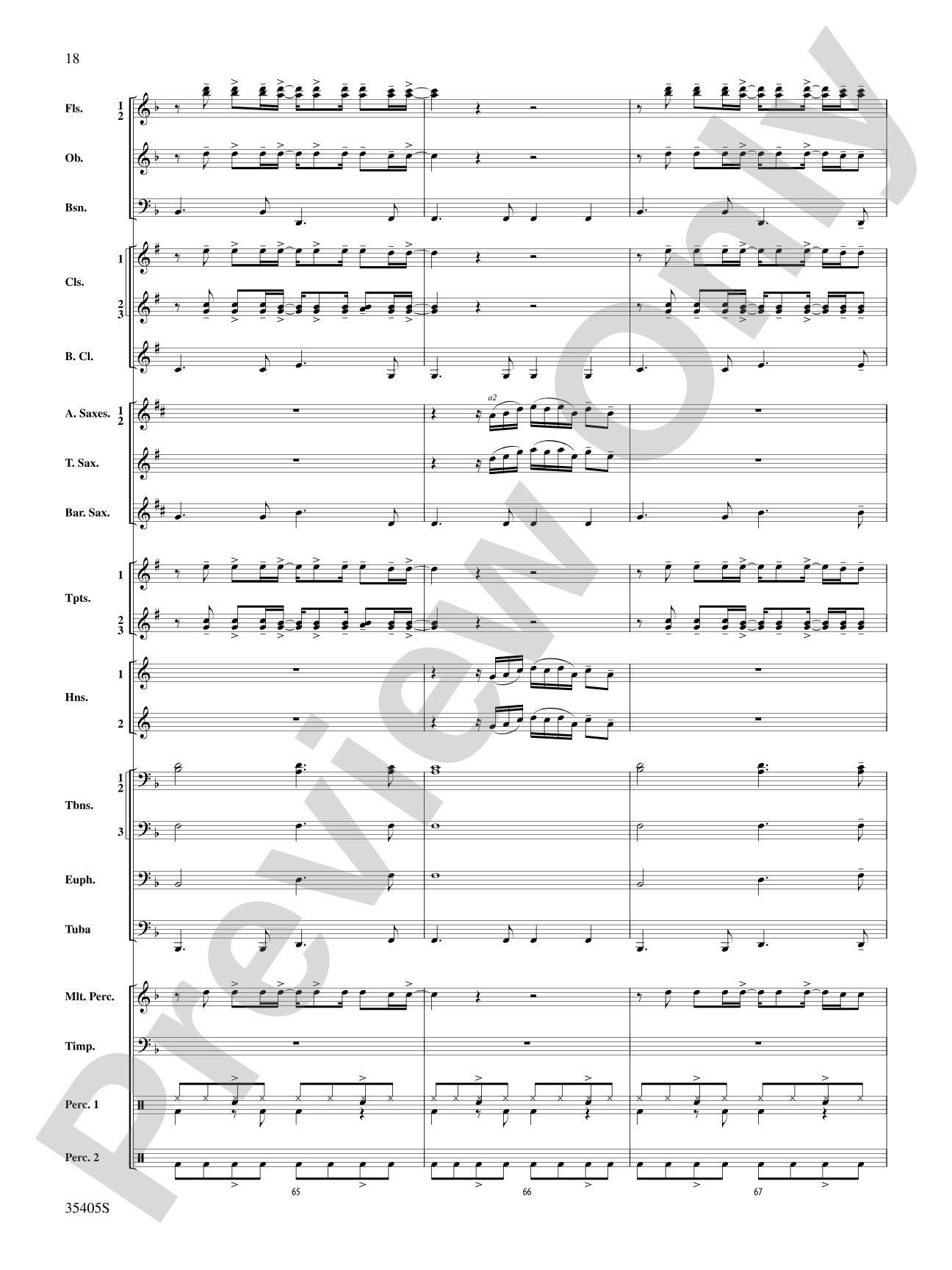 Prime Time Tuesday: Concert Band Conductor Score & Parts