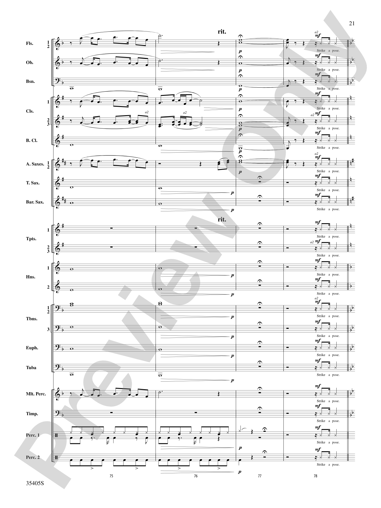 Prime Time Tuesday: Concert Band Conductor Score & Parts